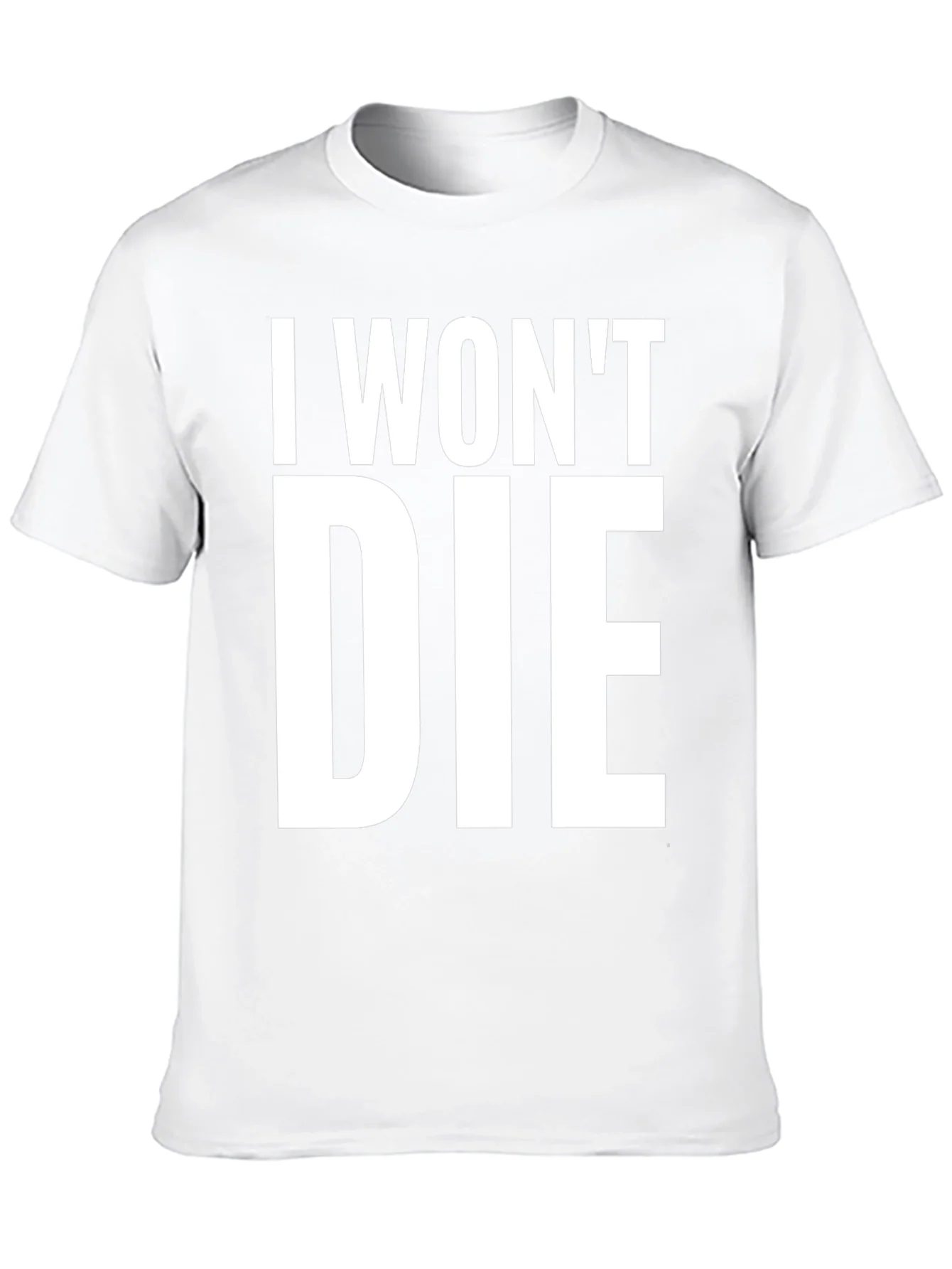 I Wont Die Graphic Tee - Mens Black T-Shirt