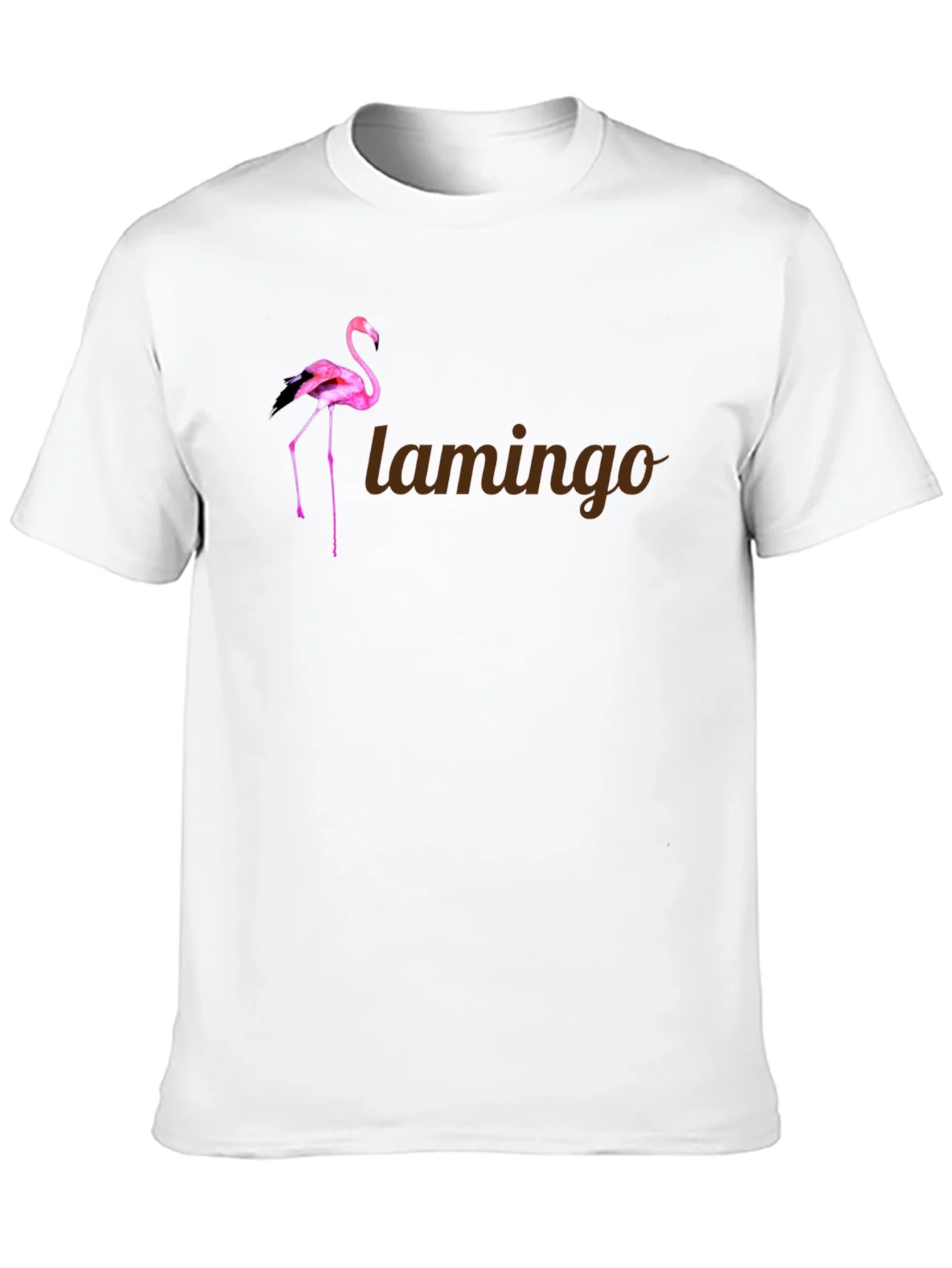 Flamingo Graphic Tee - Stylish Mens Black T-Shirt