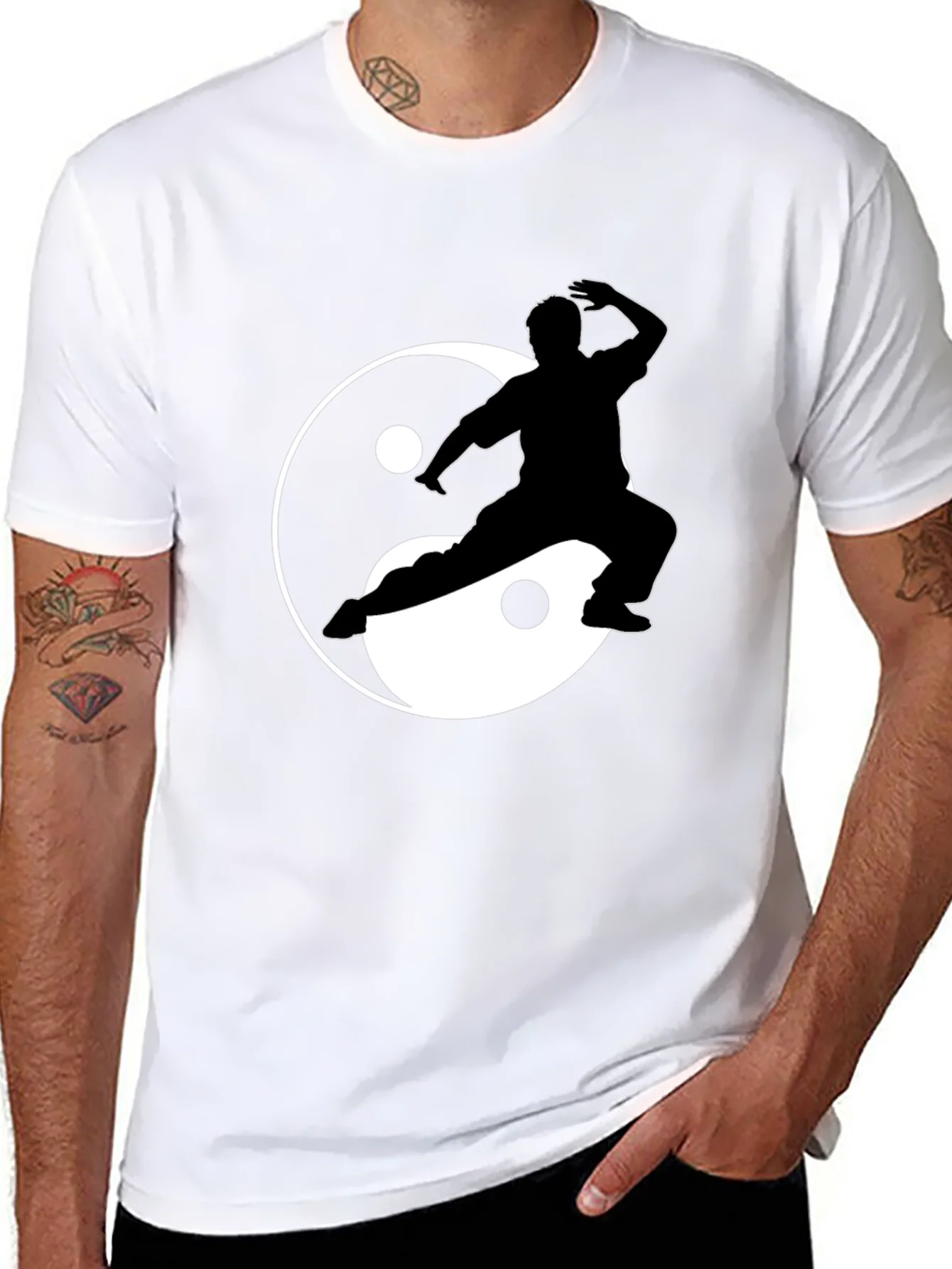Yin Yang Kung Fu Graphic Tee - Black