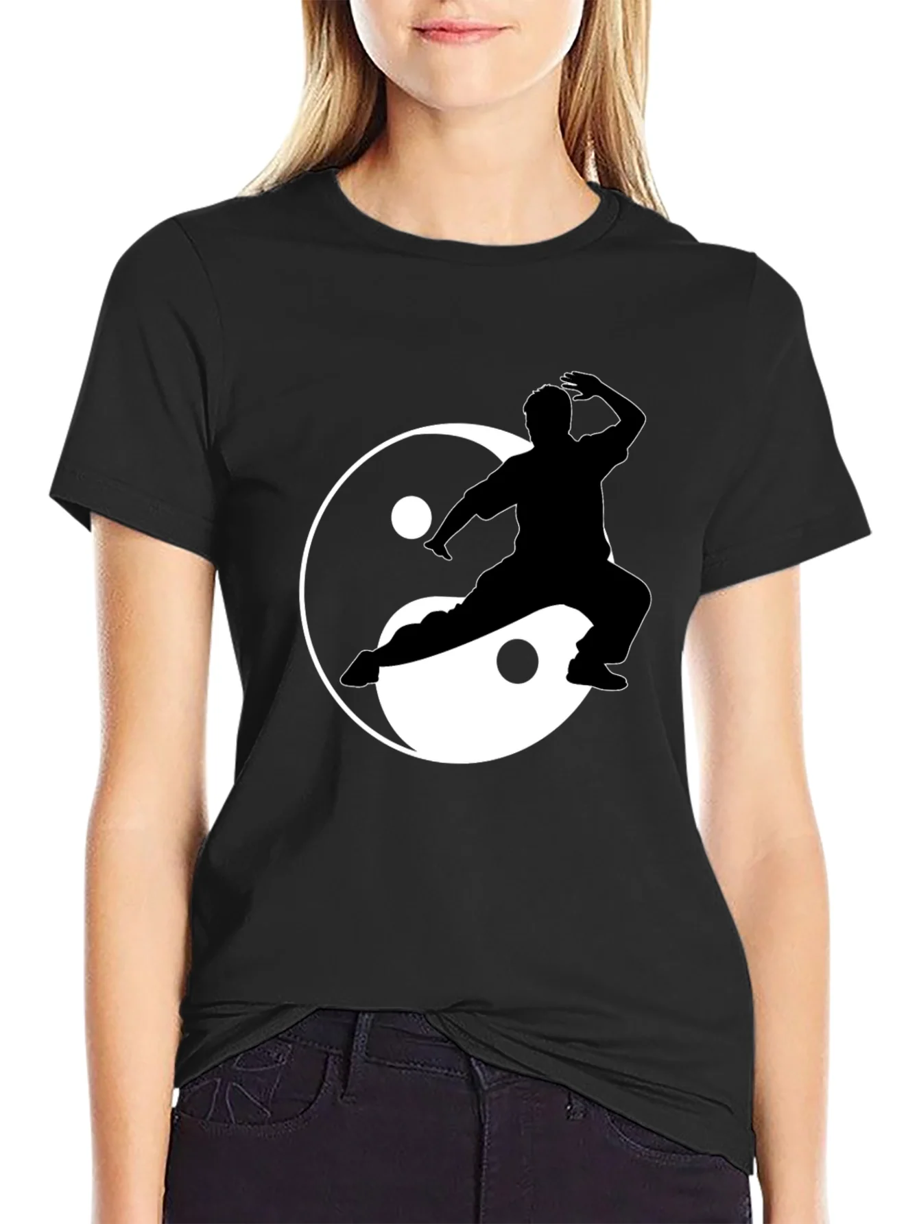 Yin Yang Kung Fu Graphic Tee - Black