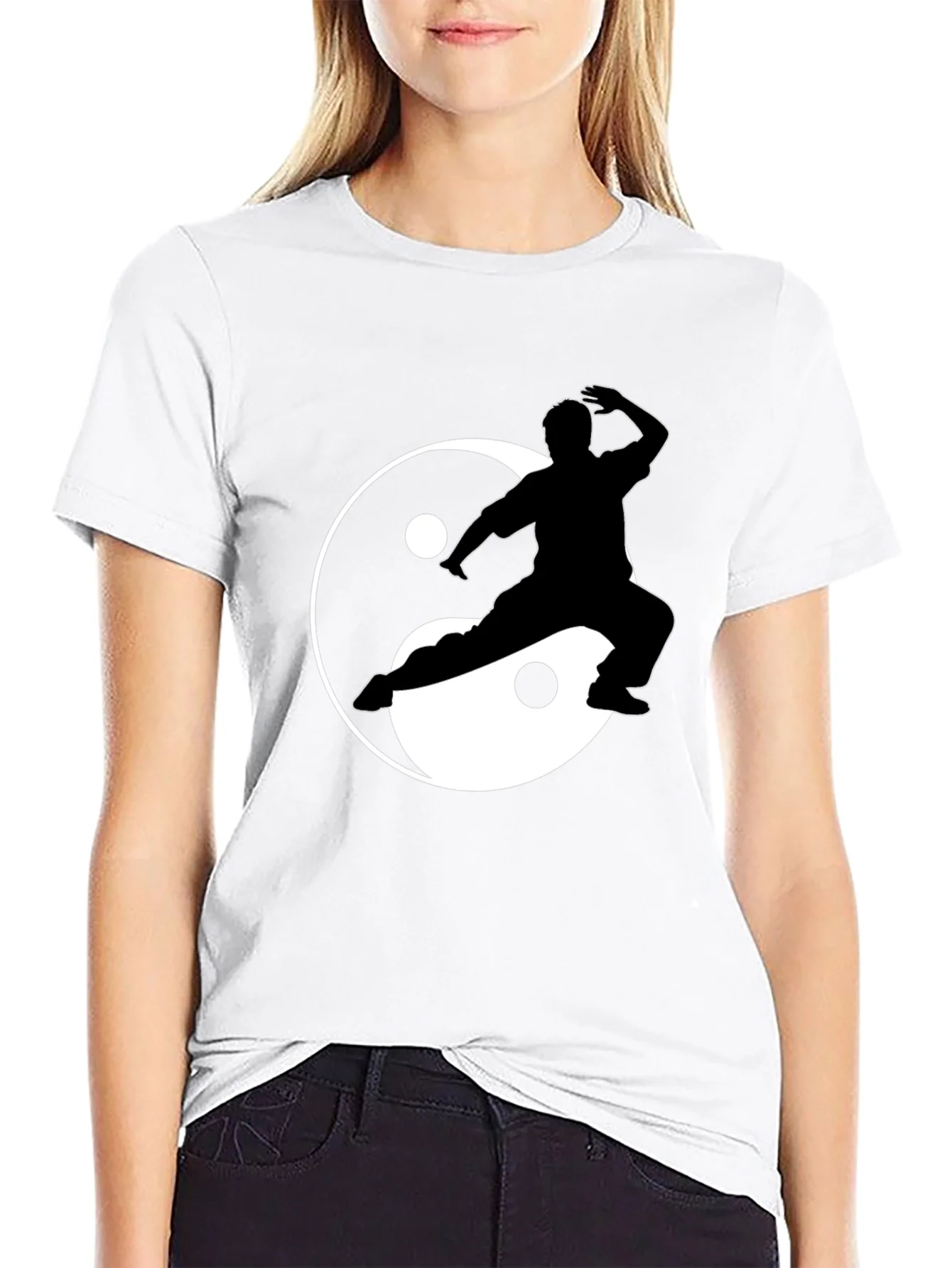 Yin Yang Kung Fu Graphic Tee - Black