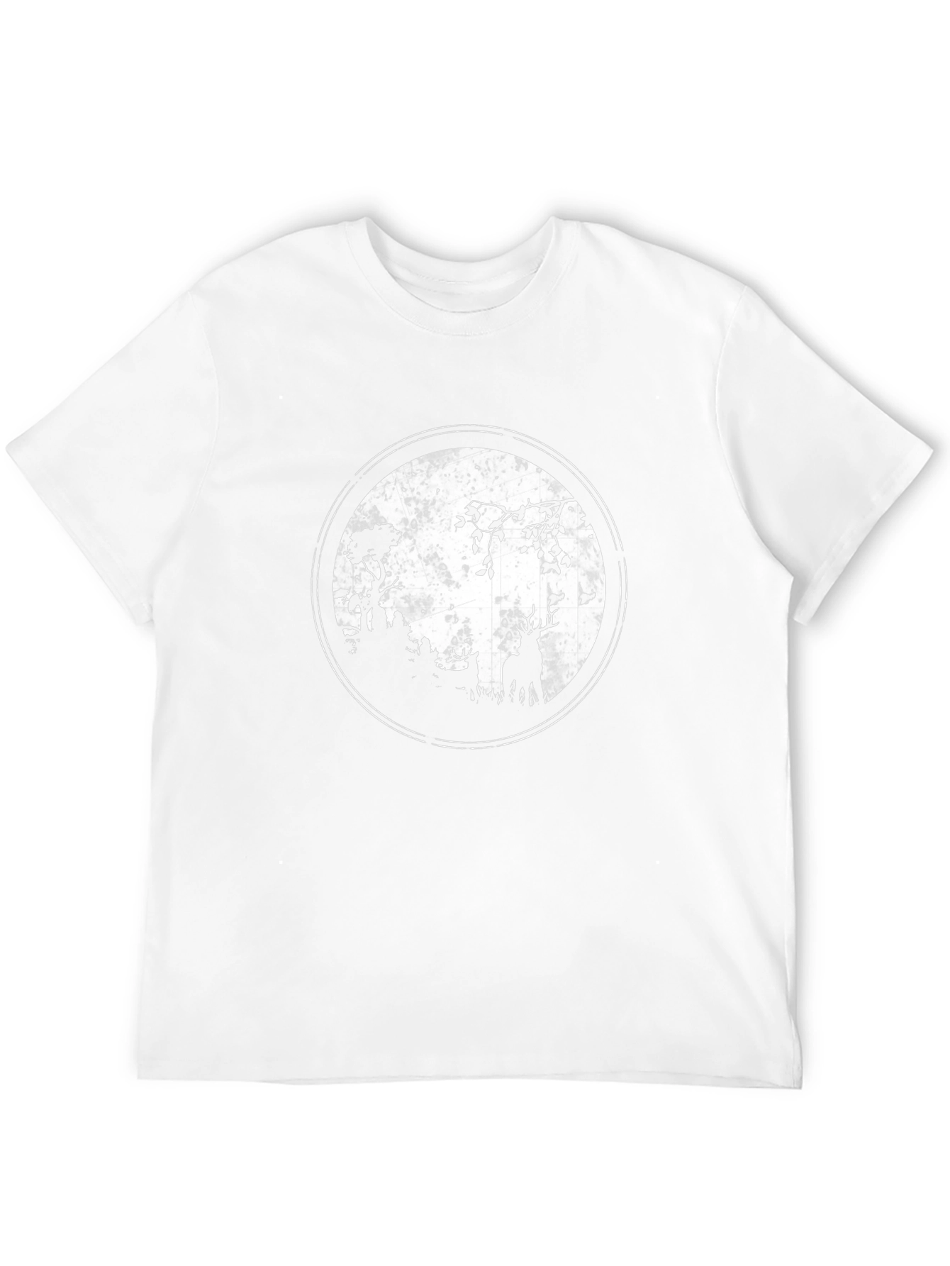 Deer Silhouette Graphic Tee - Black