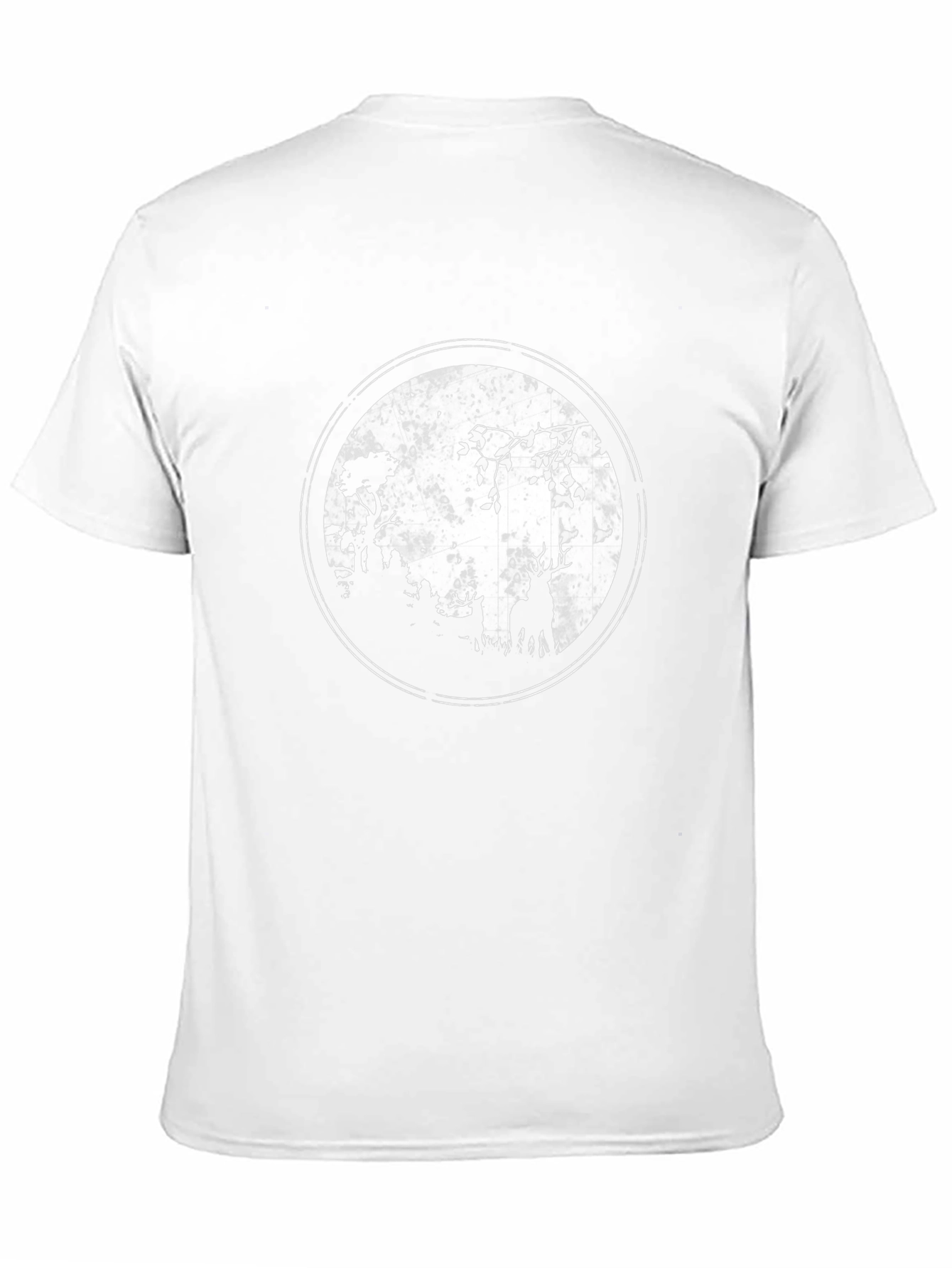 Deer Silhouette Graphic Tee - Black