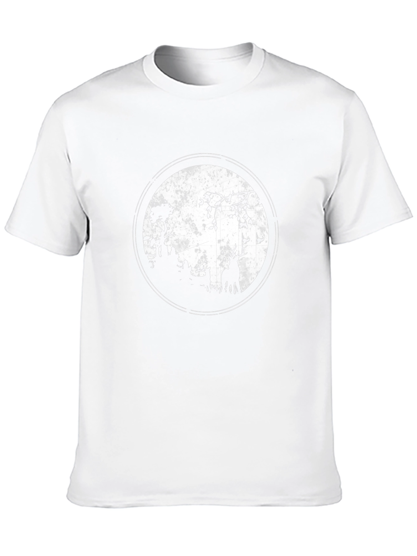 Deer Silhouette Graphic Tee - Black