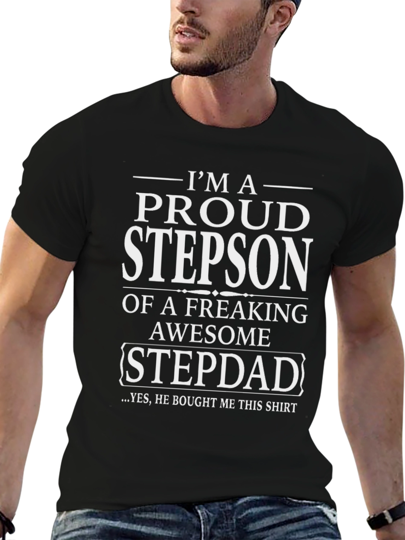 Proud Stepson T-Shirt - Awesome Stepdad Gift