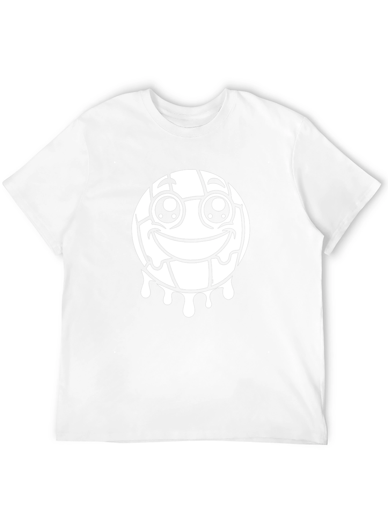 Funny Volleyball Smiley Face Black T-Shirt