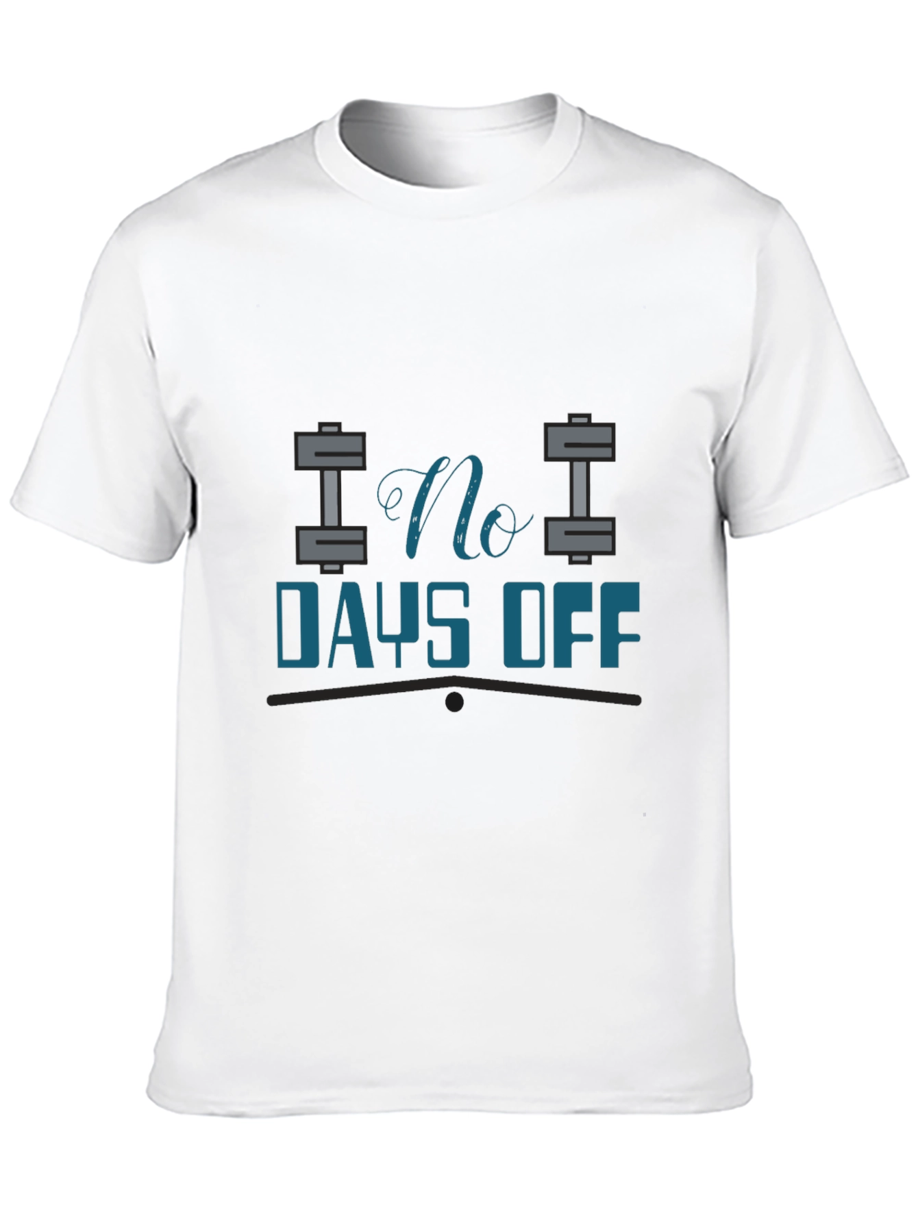 No Days Off Black Fitness T-Shirt