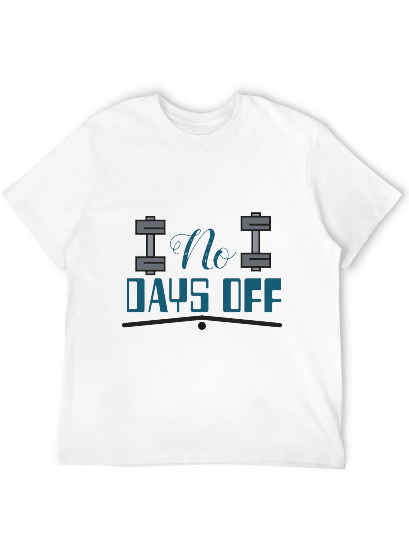 No Days Off Black Fitness T-Shirt