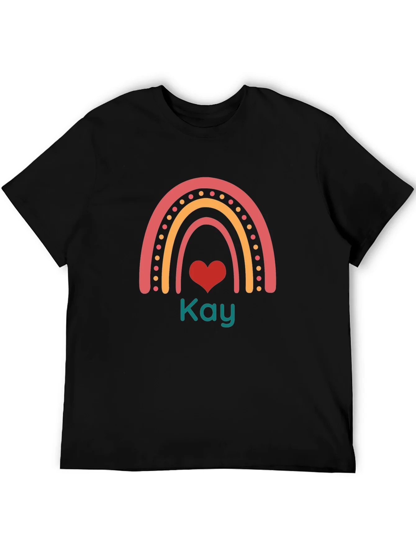 Rainbow Heart Personalized T-Shirt
