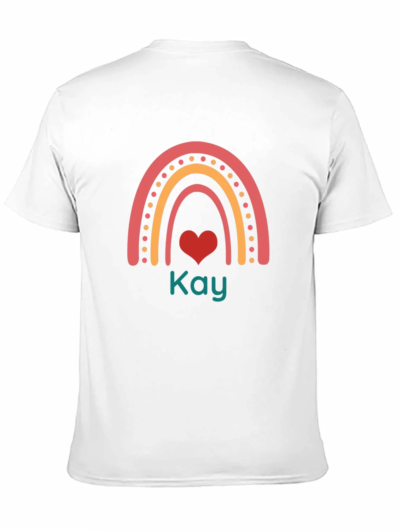 Rainbow Heart Personalized T-Shirt