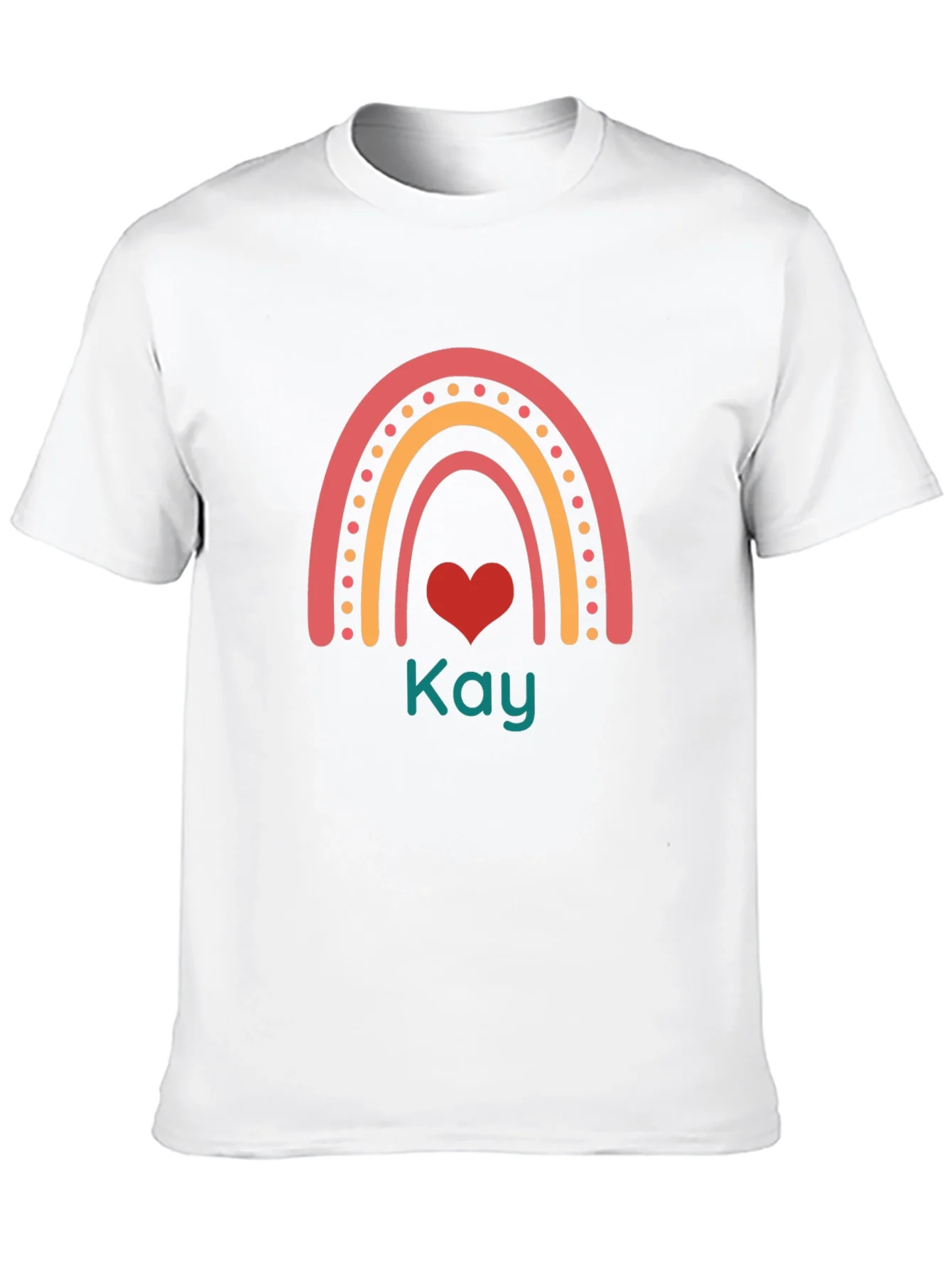 Rainbow Heart Personalized T-Shirt