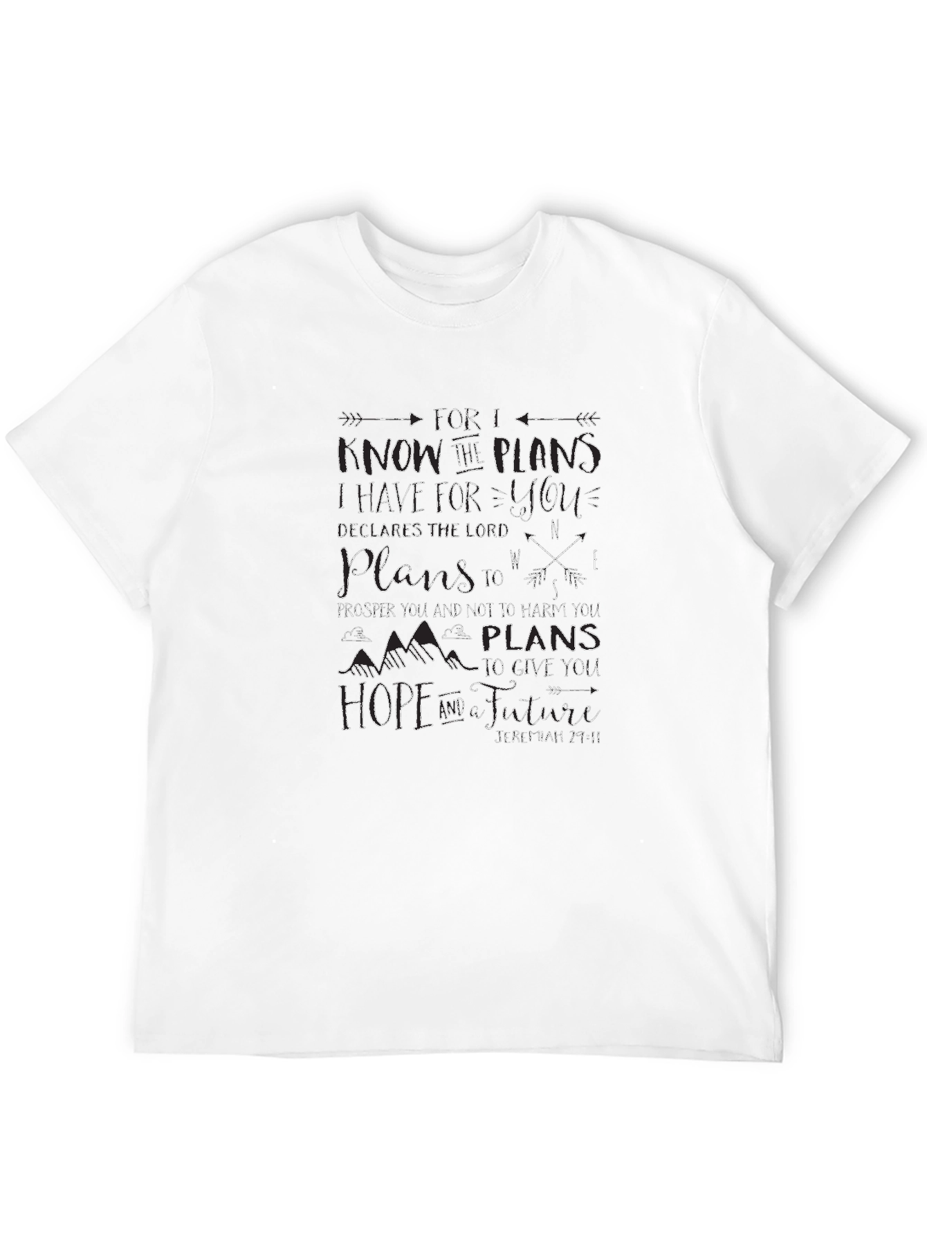 Faith-Based Graphic Tee - Jeremiah 29:11