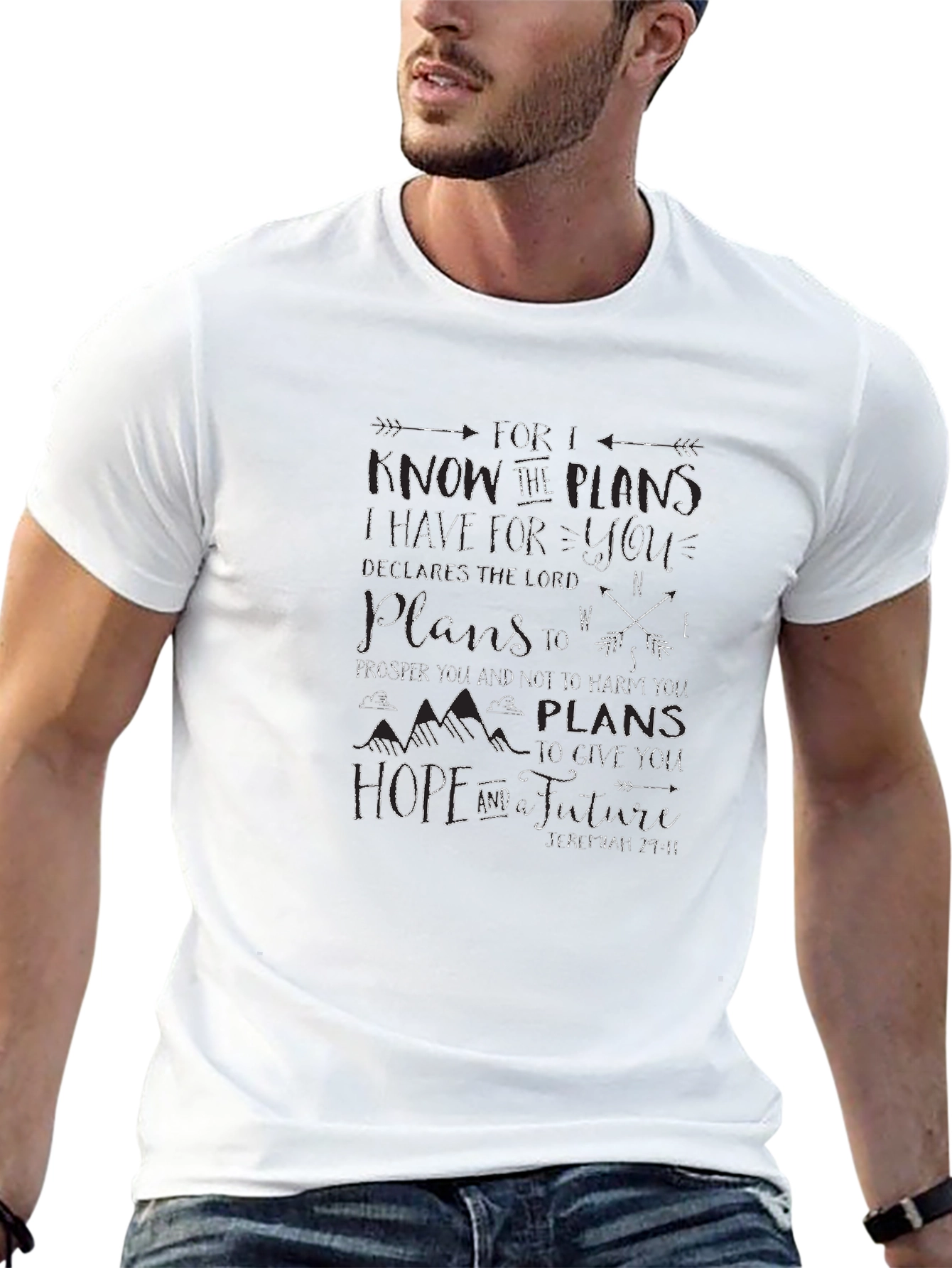Faith-Based Graphic Tee - Jeremiah 29:11