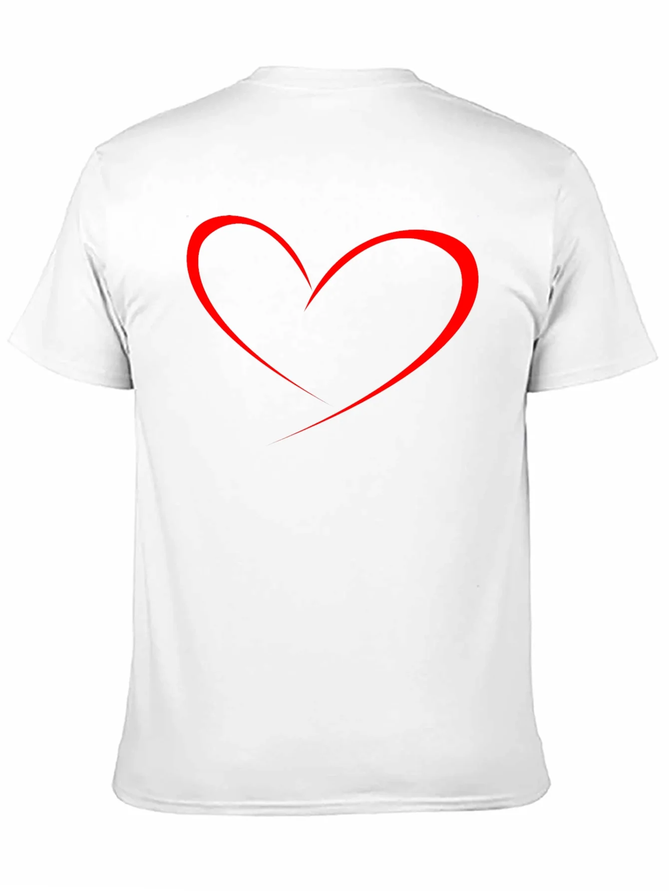 Heart Graphic Mens Black T-Shirt