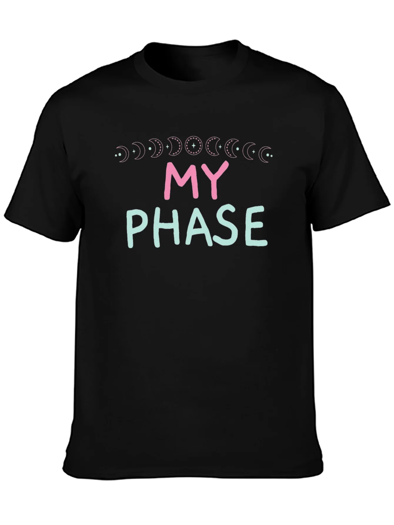 My Phase Moon Cycle Graphic Tee - Black