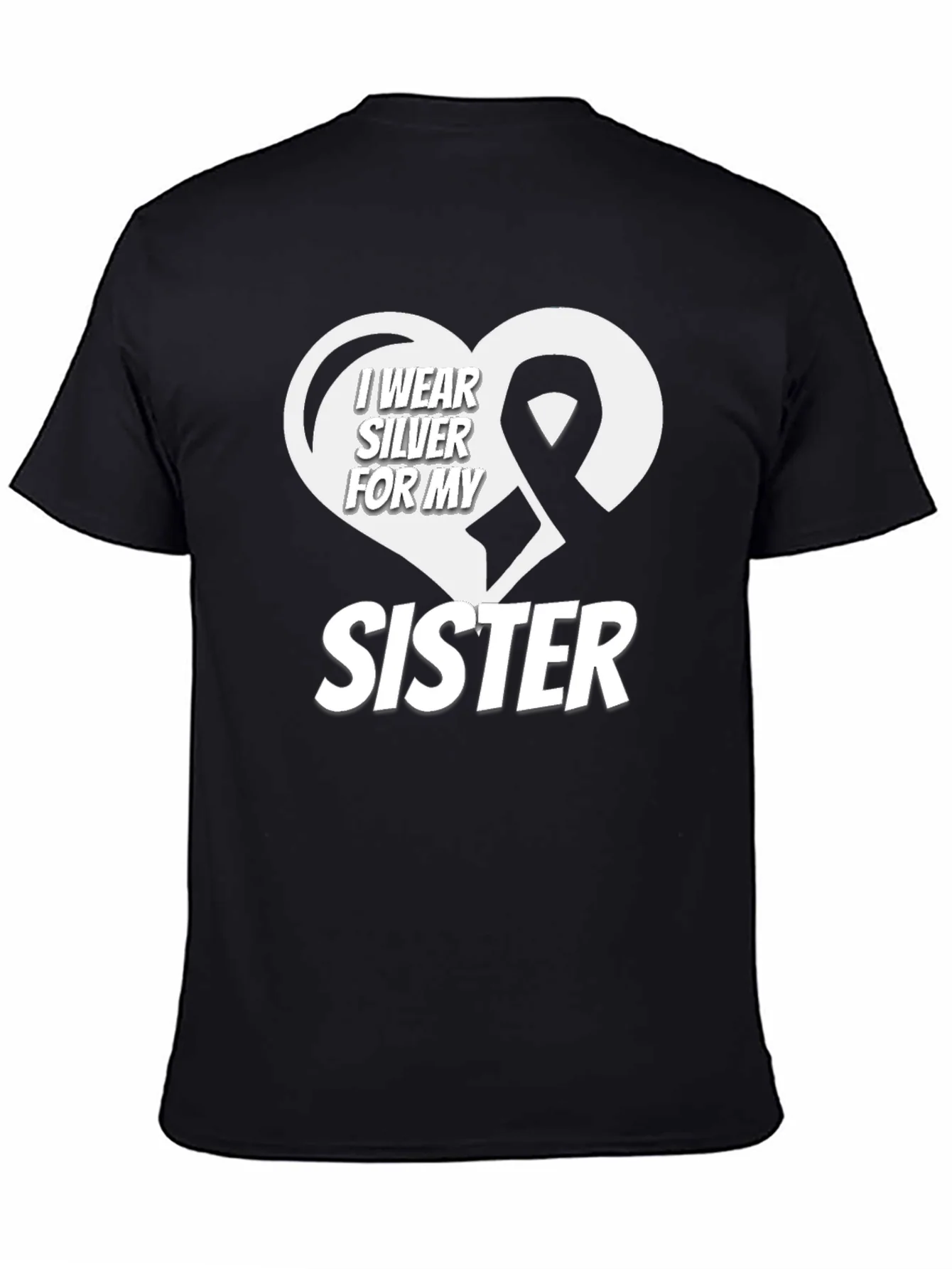 I Wear Silver for My Sister T-Shirt
