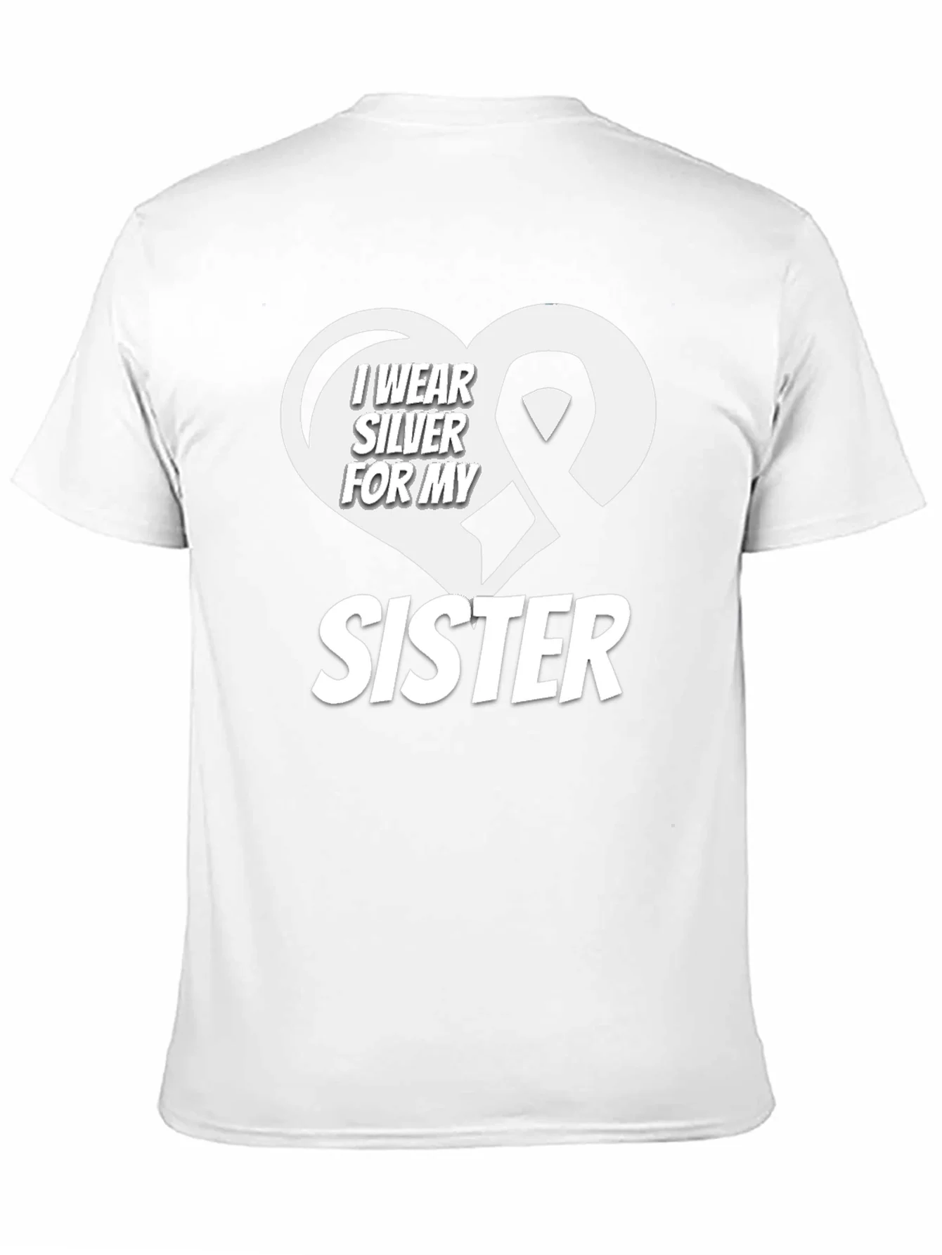 I Wear Silver for My Sister T-Shirt