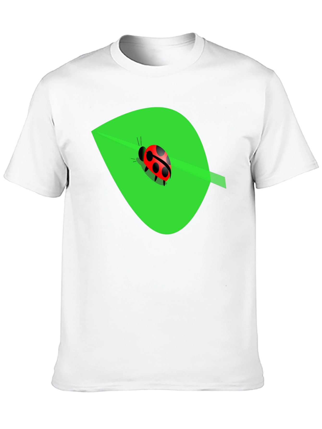 Ladybug on Leaf Graphic T-Shirt