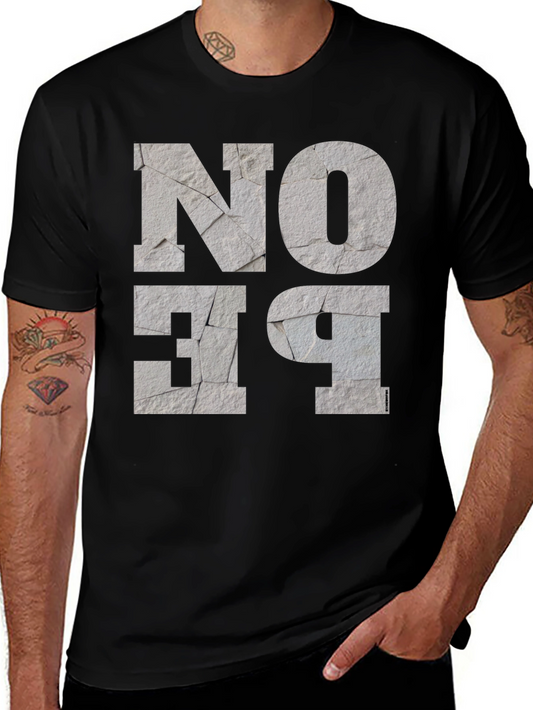 No Be T-Shirt Graphic Print Tee for Men