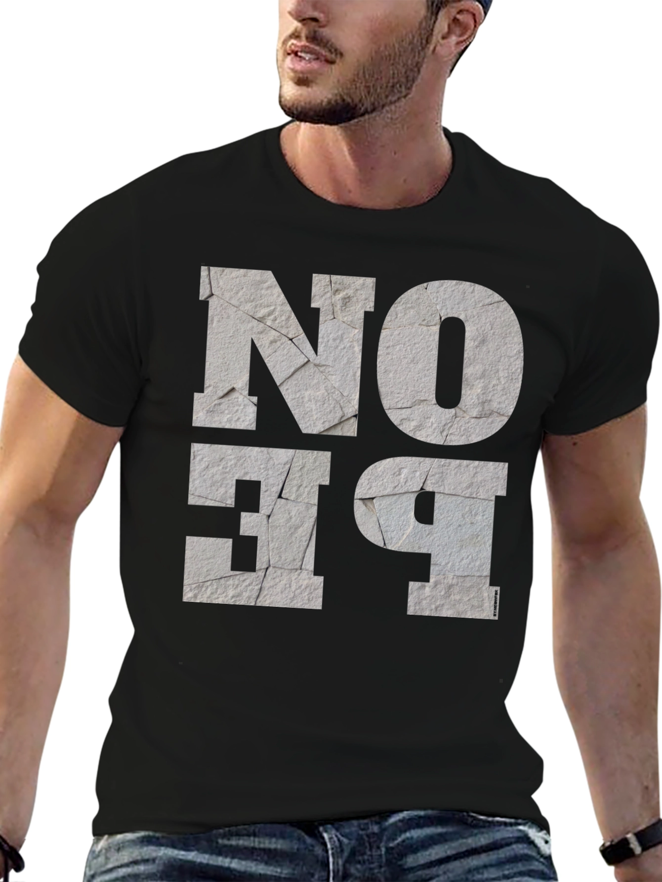 No Be T-Shirt Graphic Print Tee for Men