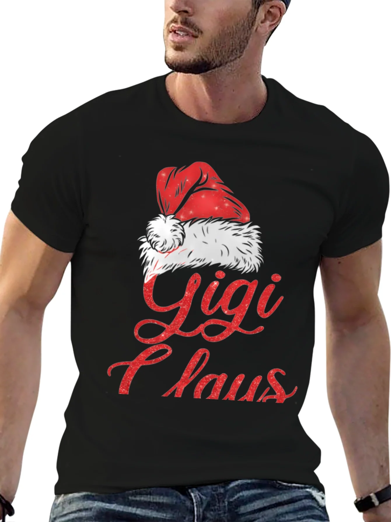 Gigi Claus Christmas Graphic Tee Shirt