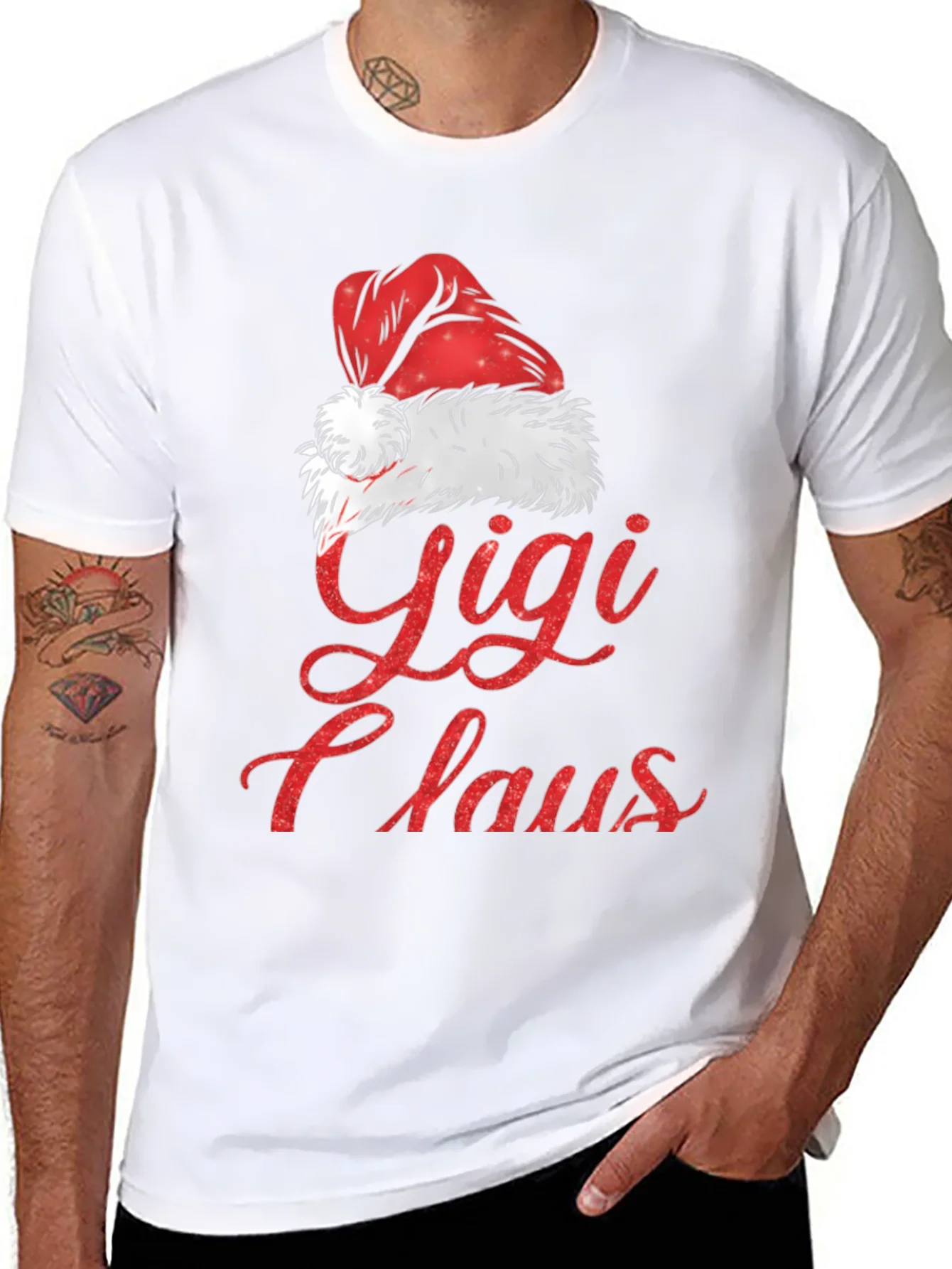 Gigi Claus Christmas Graphic Tee Shirt