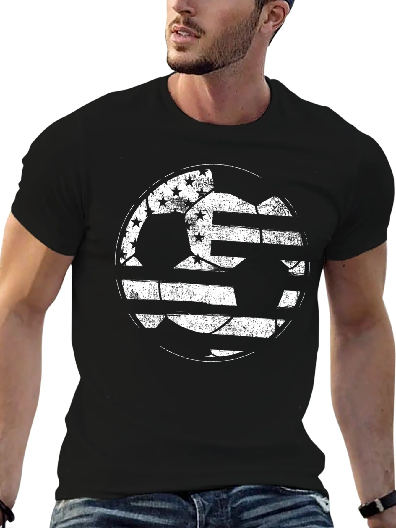 Soccer USA Flag Graphic T-Shirt