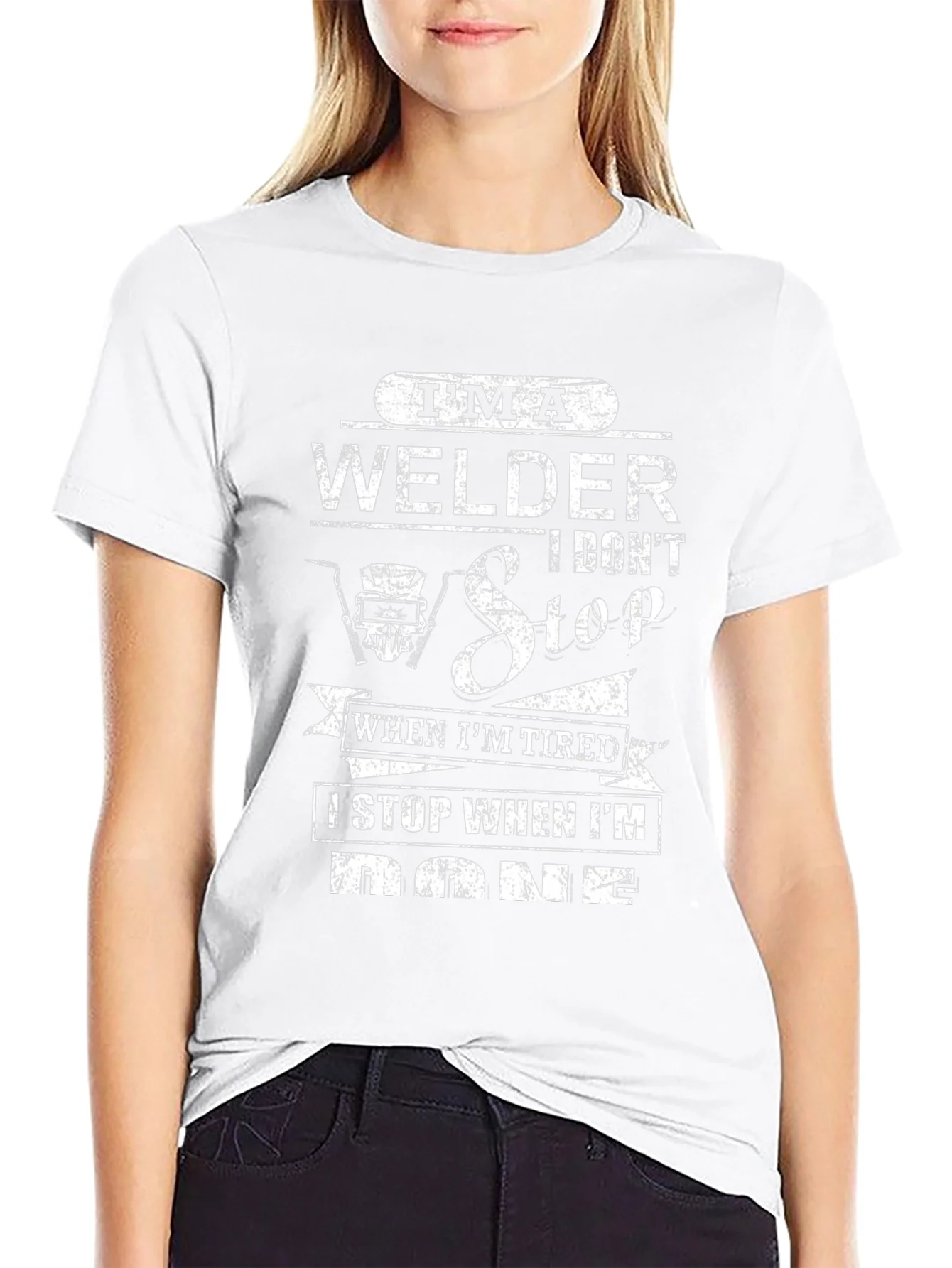 Im A Welder Black Graphic T-Shirt