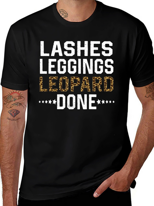 Lashes Leggings Leopard Done T-Shirt