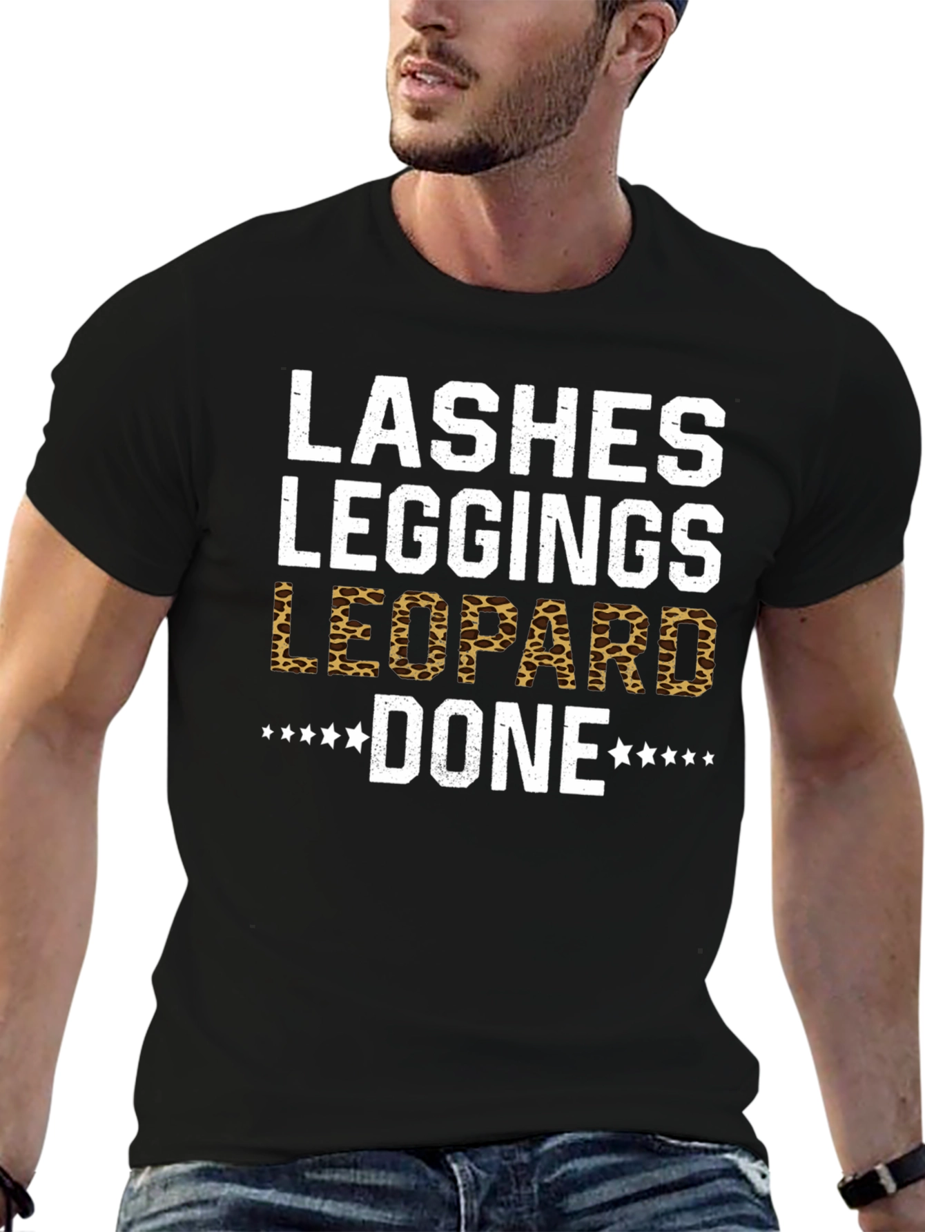 Lashes Leggings Leopard Done T-Shirt