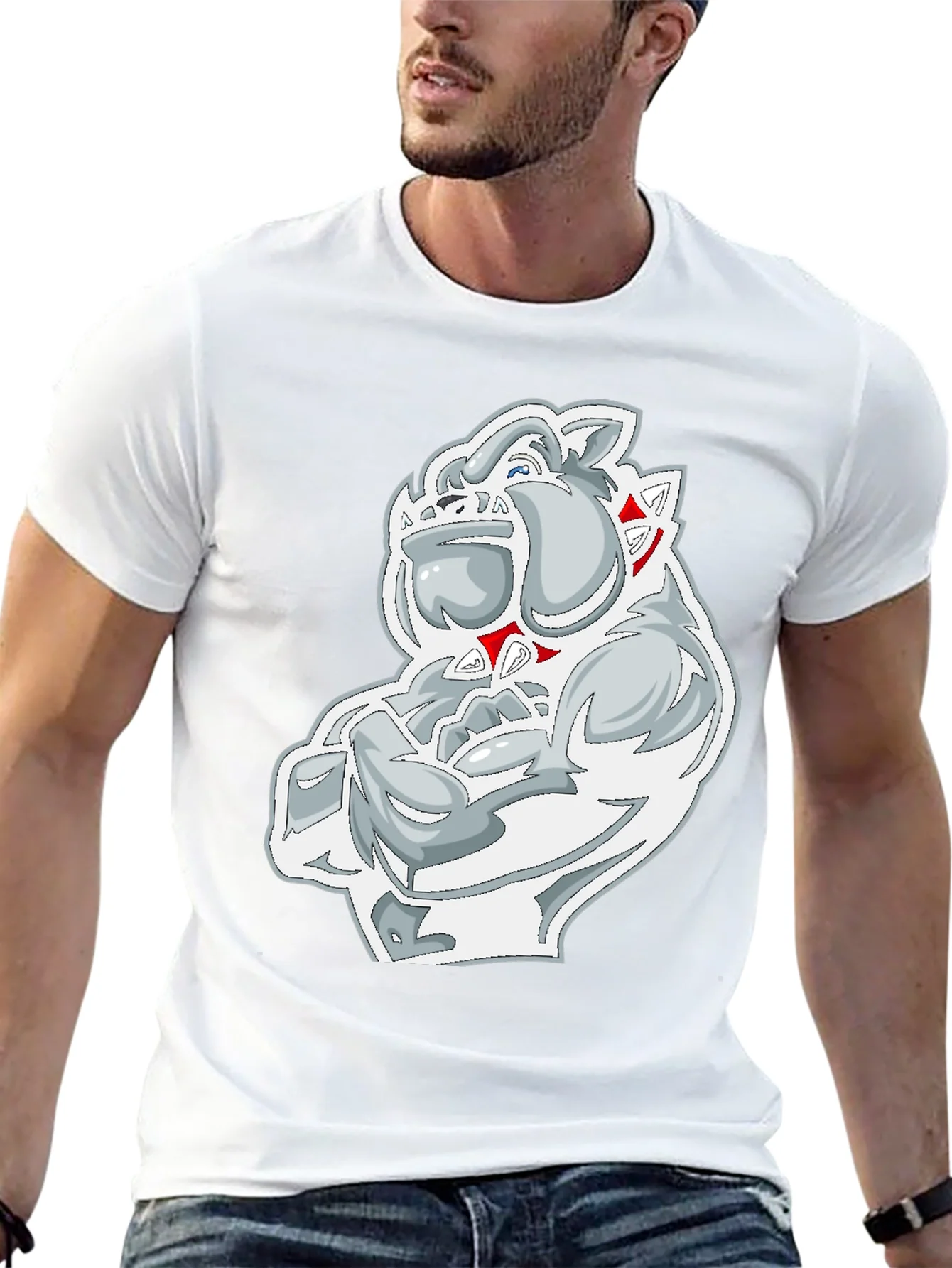 Bulldog Graphic Black T-Shirt