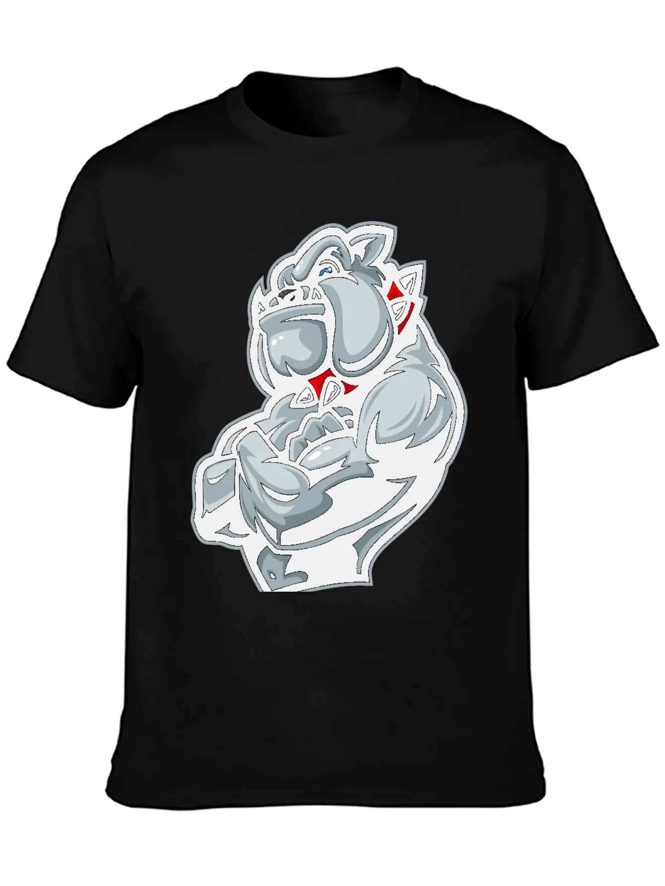 Bulldog Graphic Black T-Shirt
