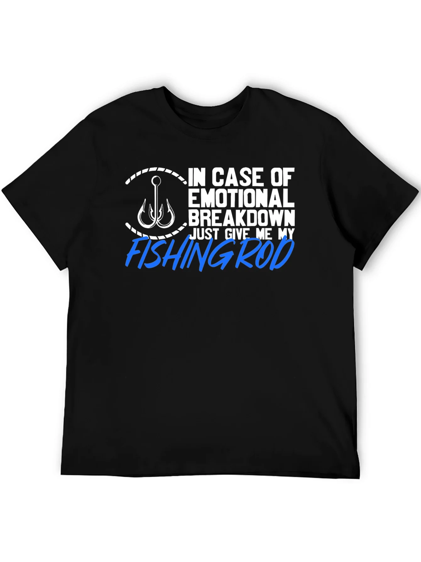 Fishing Rod Emotional Support T-Shirt
