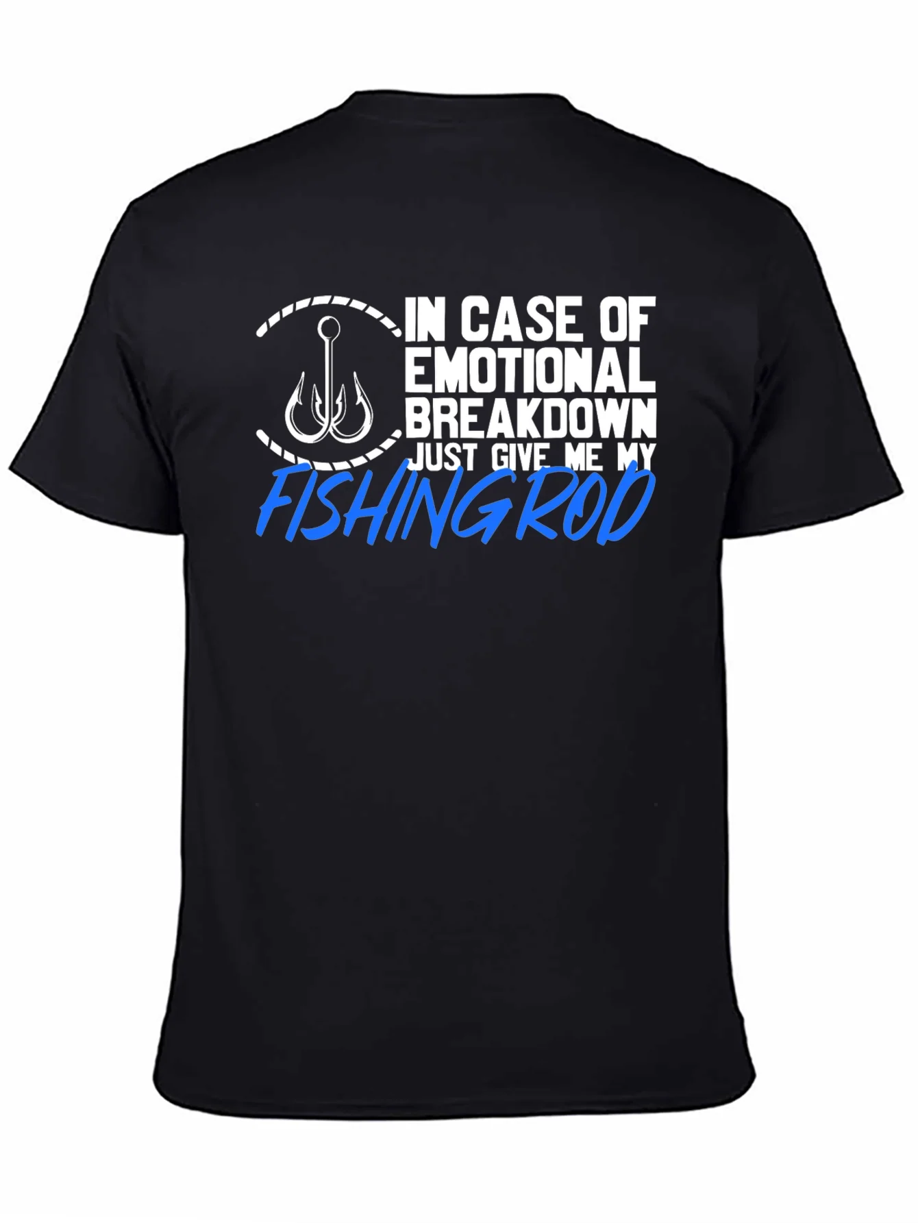 Fishing Rod Emotional Support T-Shirt