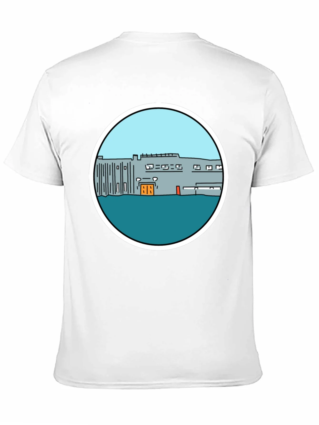 Cartoon Building Graphic Tee