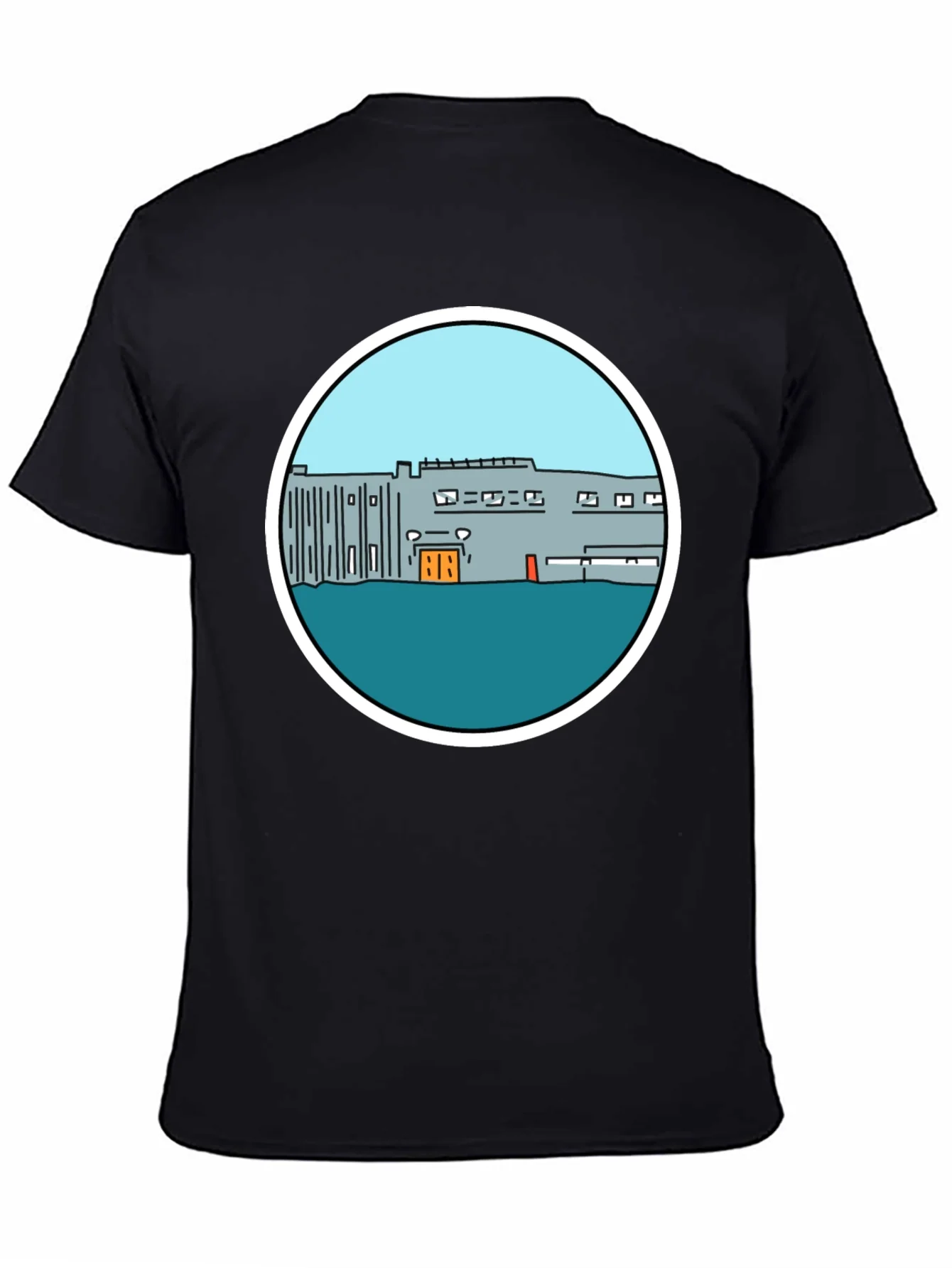 Cartoon Building Graphic Tee