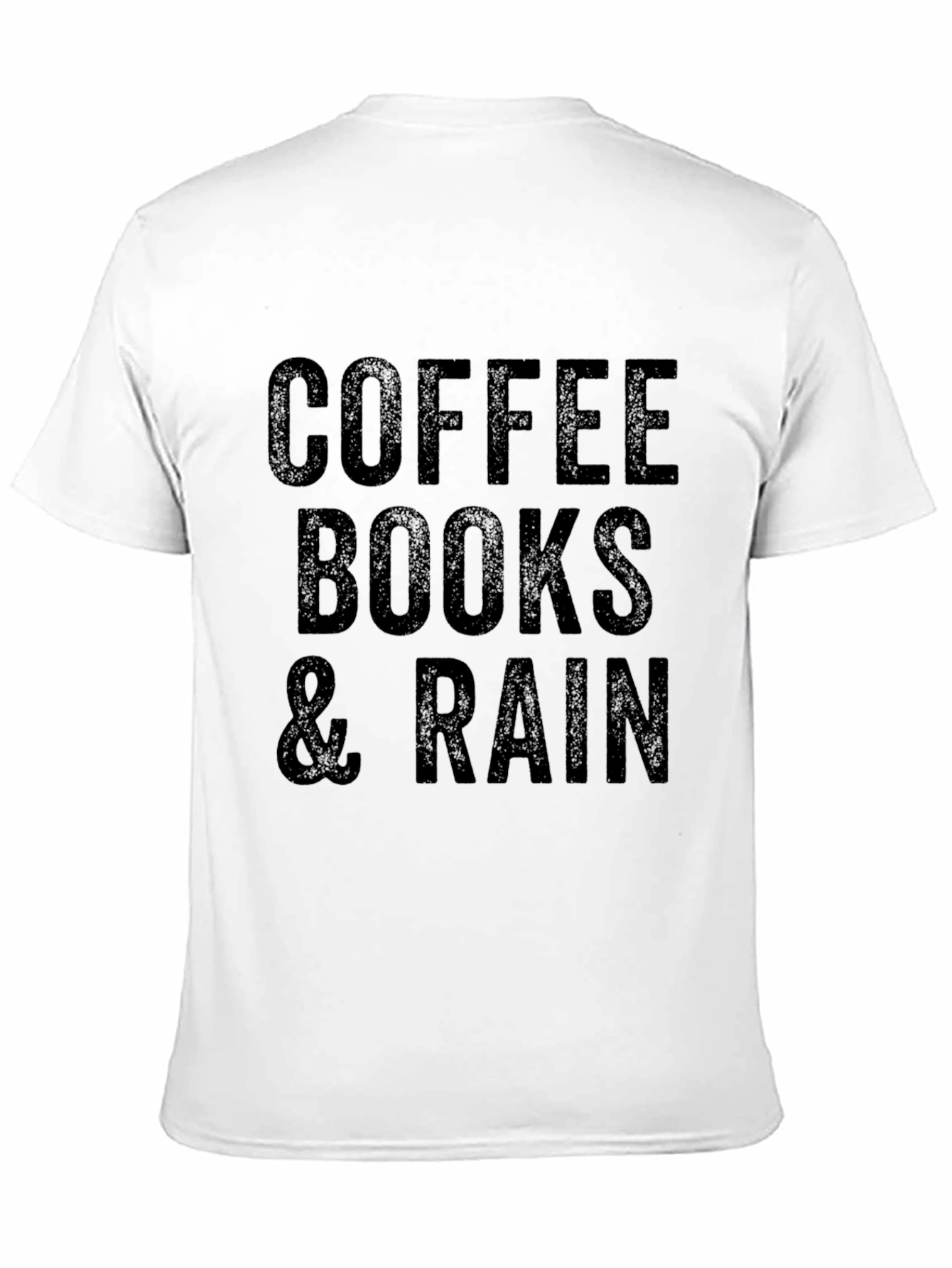 Coffee Books & Rain Graphic T-Shirt