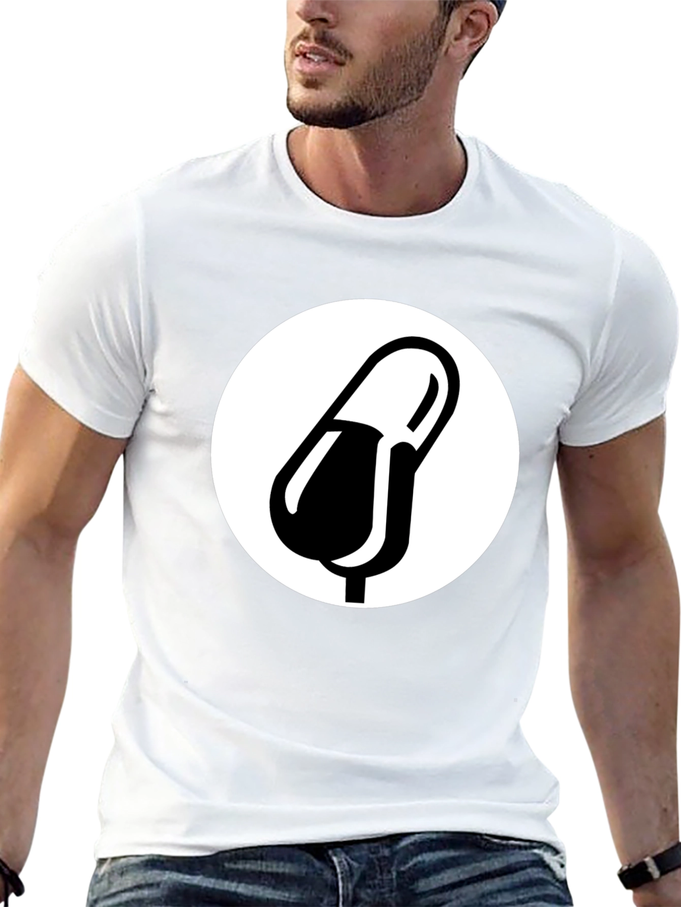 Pill Graphic Black T-Shirt - Medical Humor