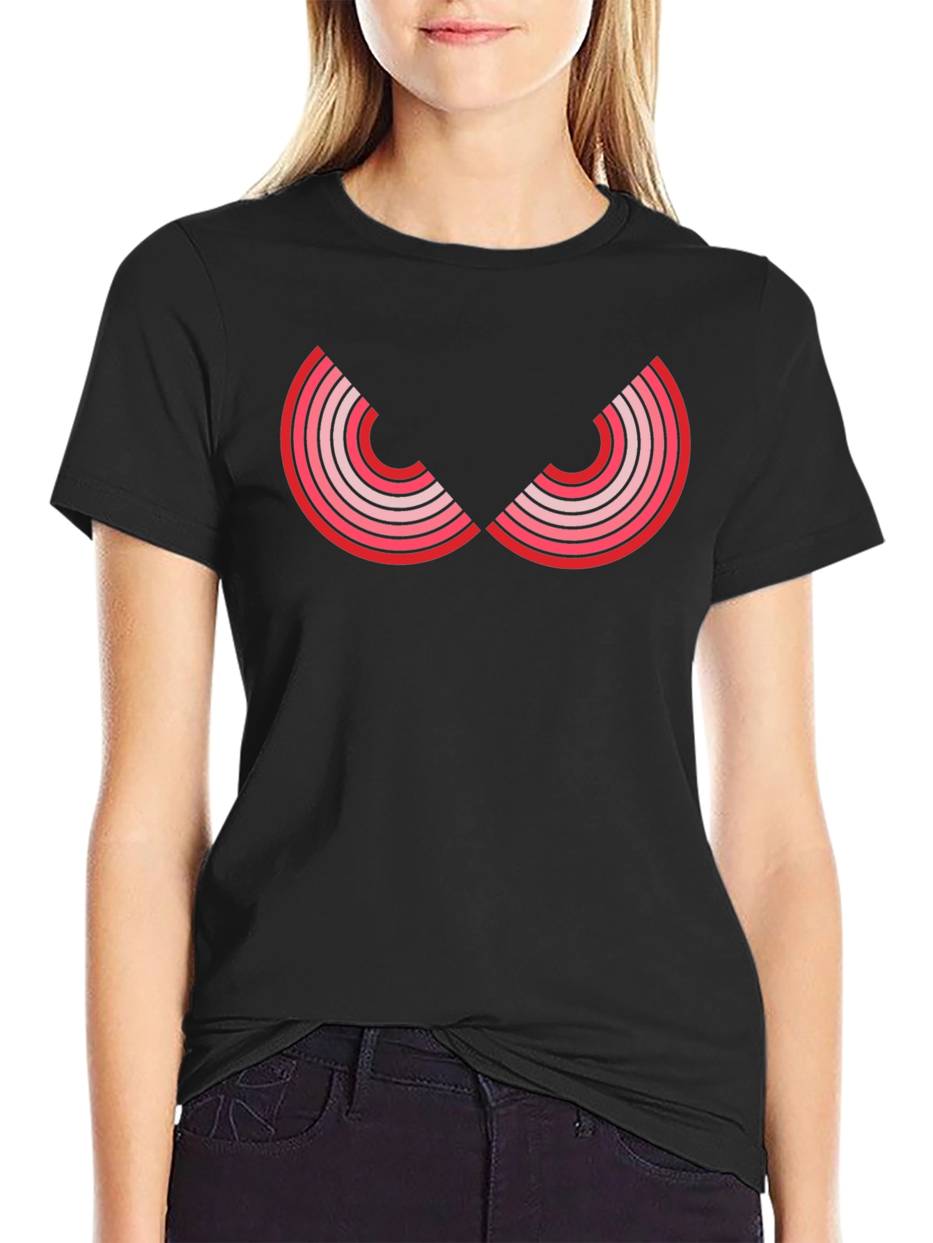 Red Eye Graphic Black T-Shirt