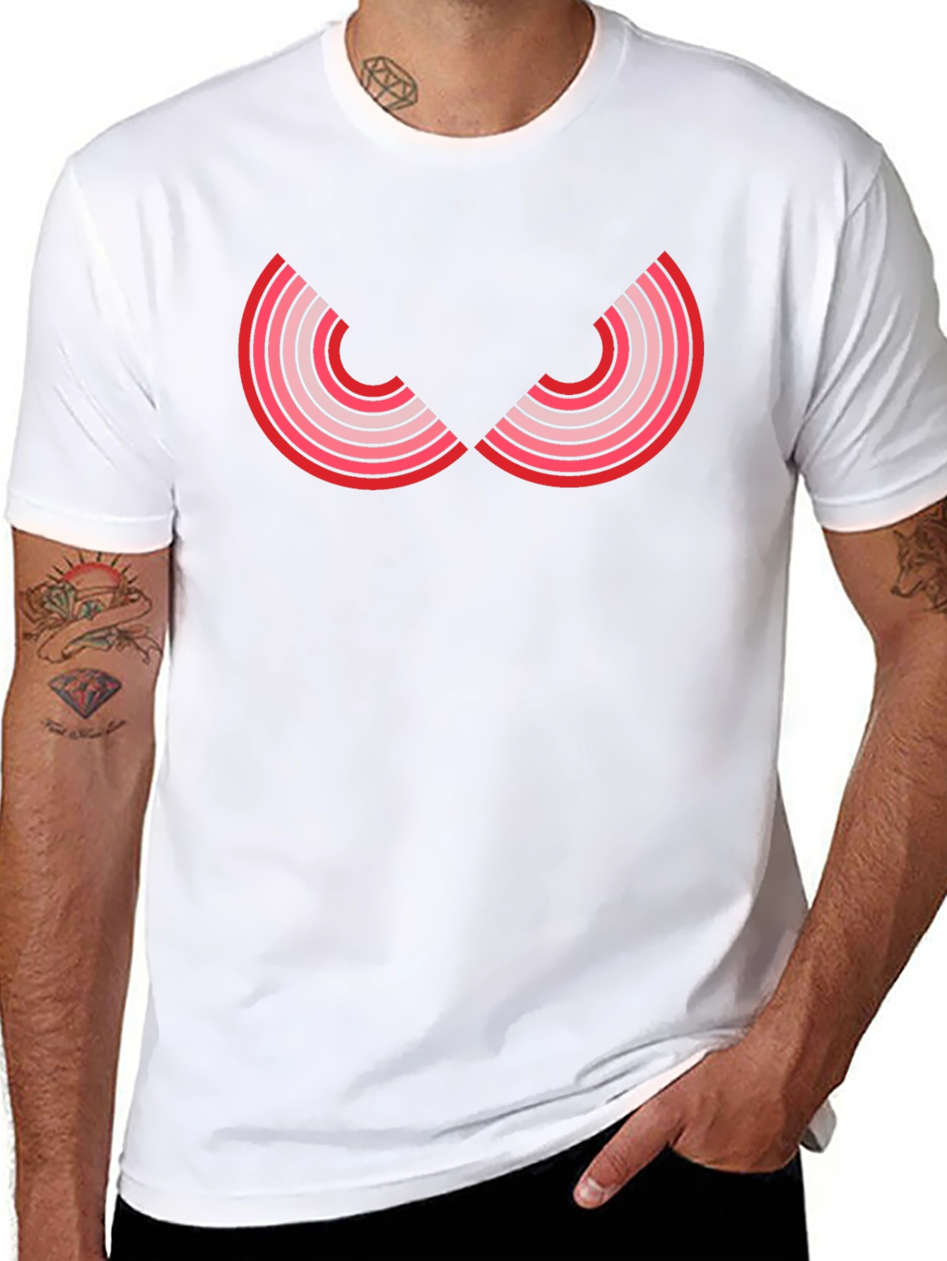 Red Eye Graphic Black T-Shirt