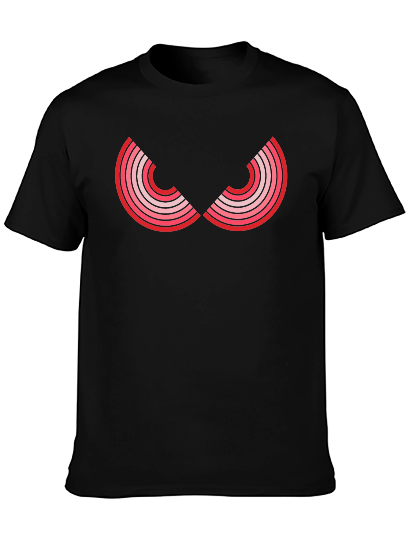 Red Eye Graphic Black T-Shirt