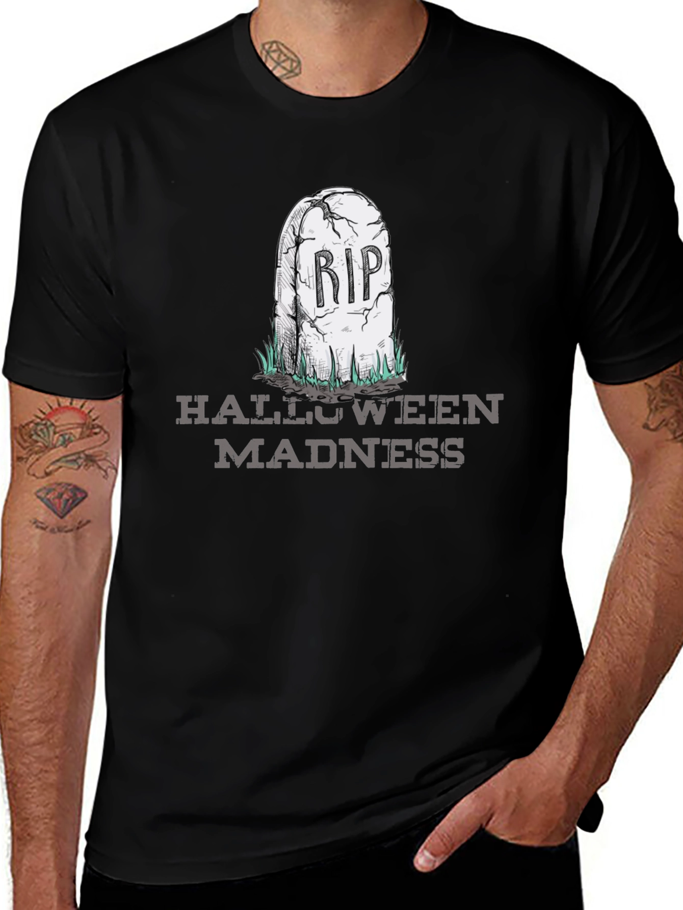 Halloween Madness RIP Tombstone T-Shirt