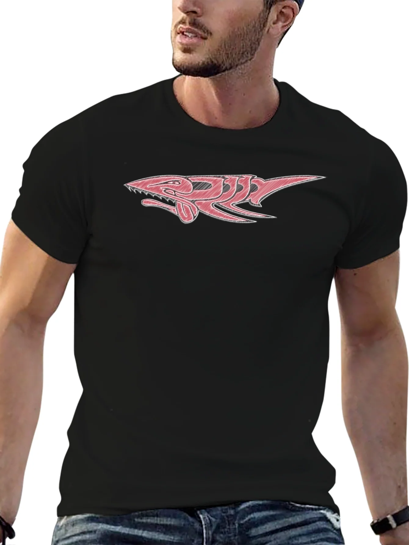 Shark Graphic Black T-Shirt