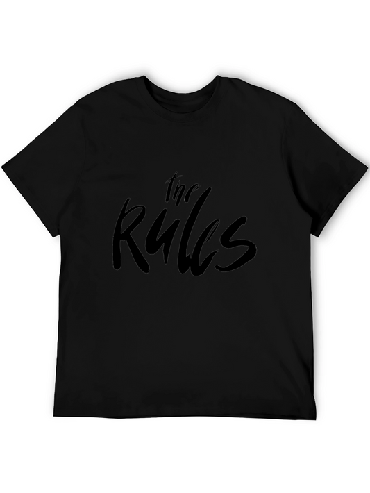 The Rules Graphic Print Black T-Shirt