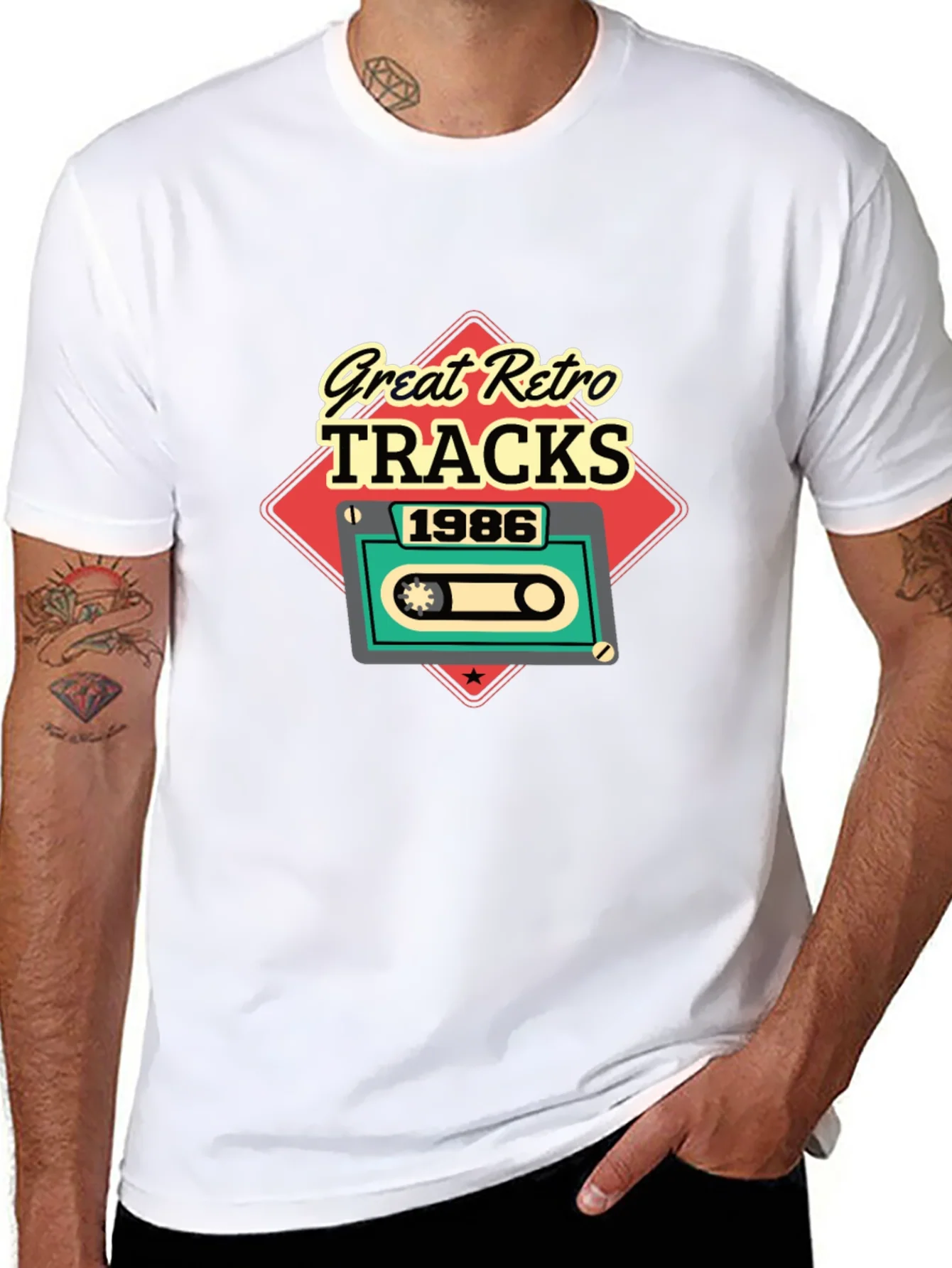 Retro Tracks 1986 Graphic Tee