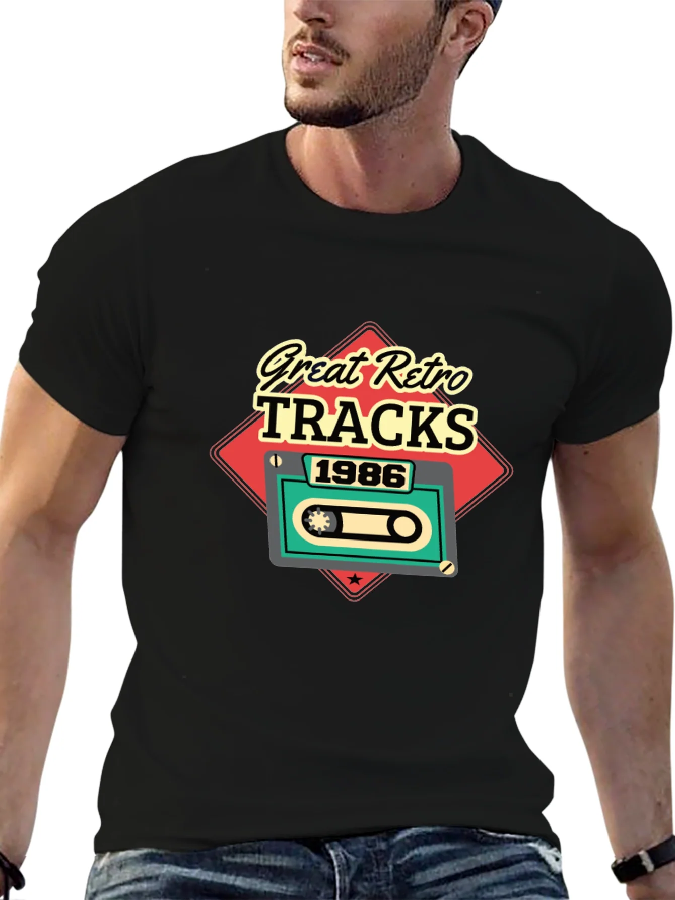 Retro Tracks 1986 Graphic Tee