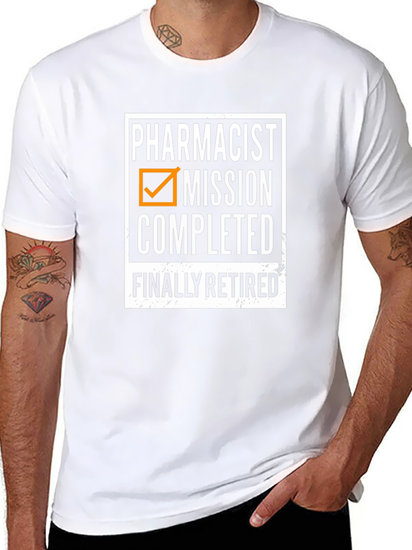Retired Pharmacist Mission Completed T-Shirt