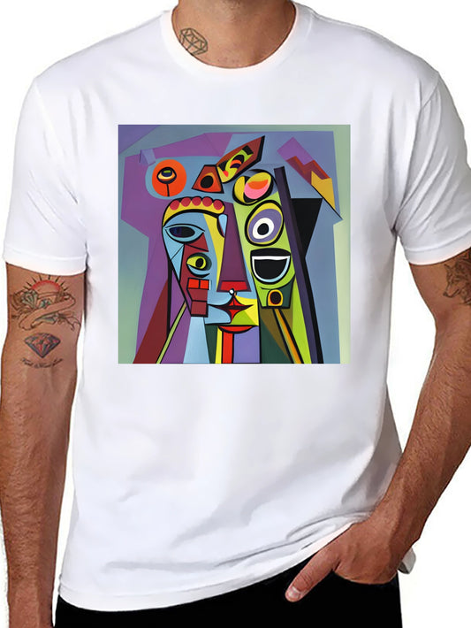 Abstract Art Graphic Black T-Shirt