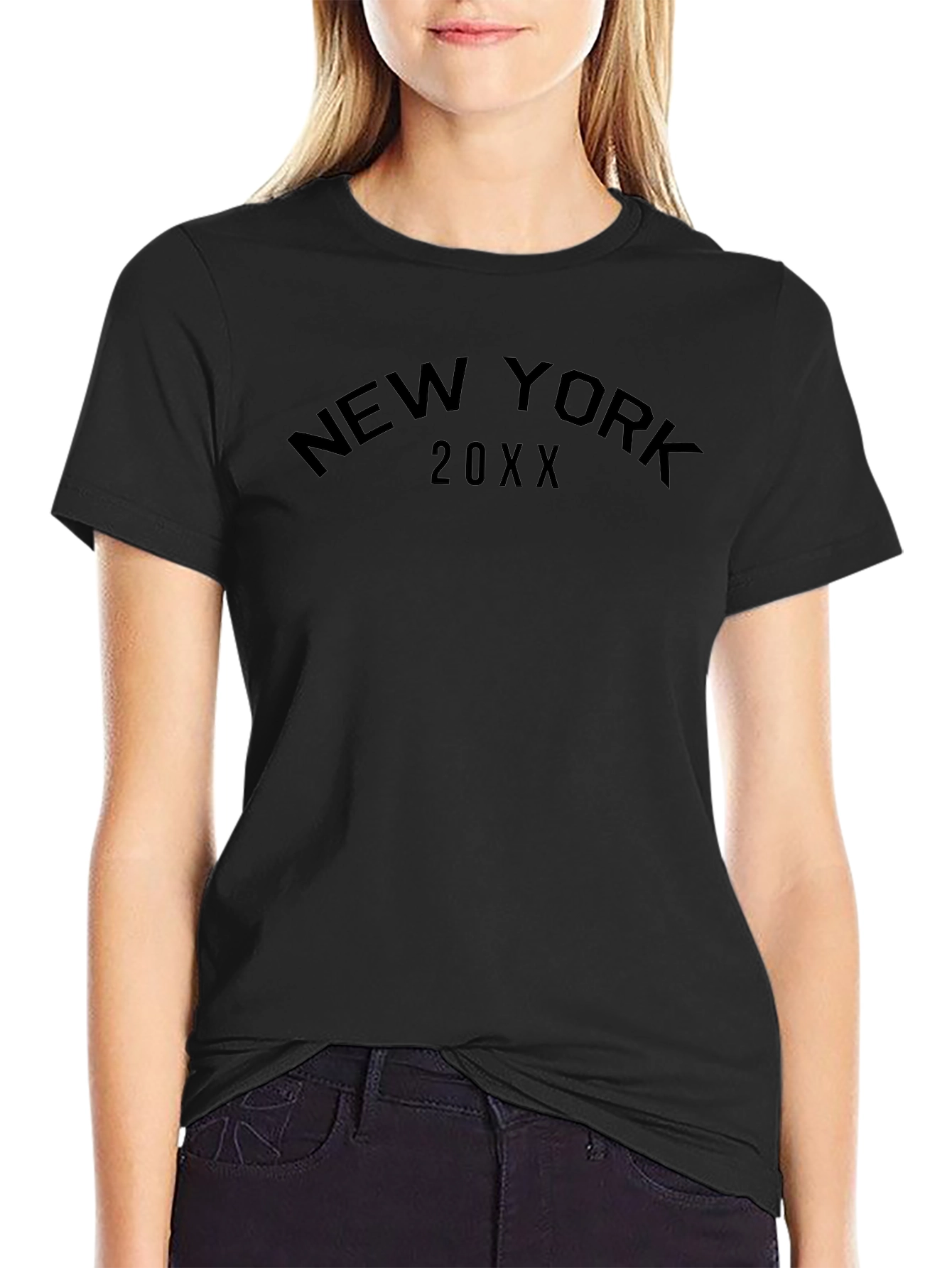 New York 20XX Black T-Shirt