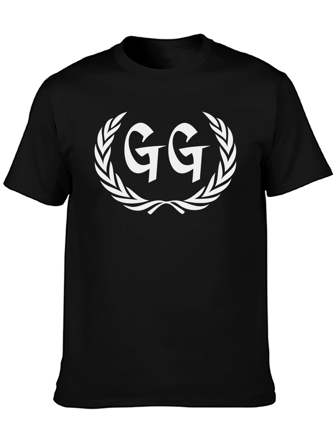 GG Laurel Wreath Graphic Tee - Black